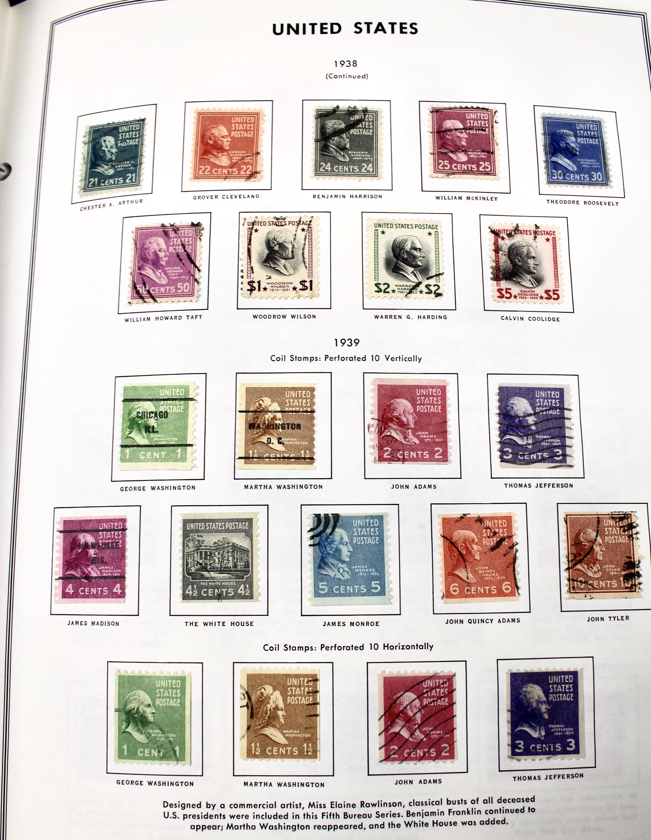 United States Liberty Stamp Album