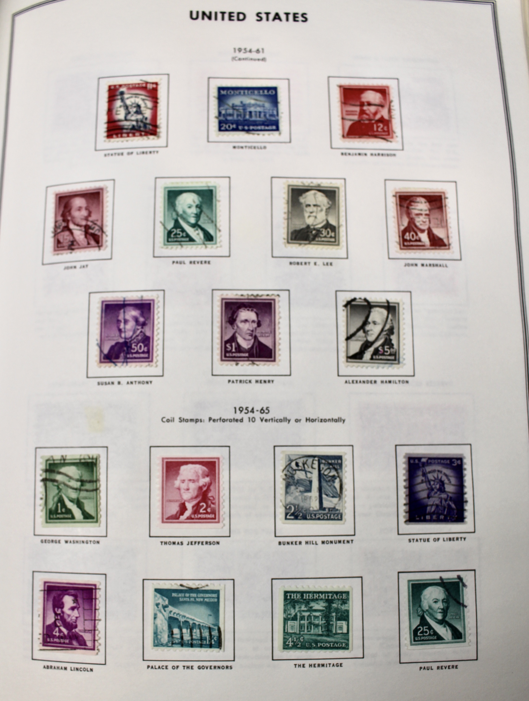United States Liberty Stamp Album