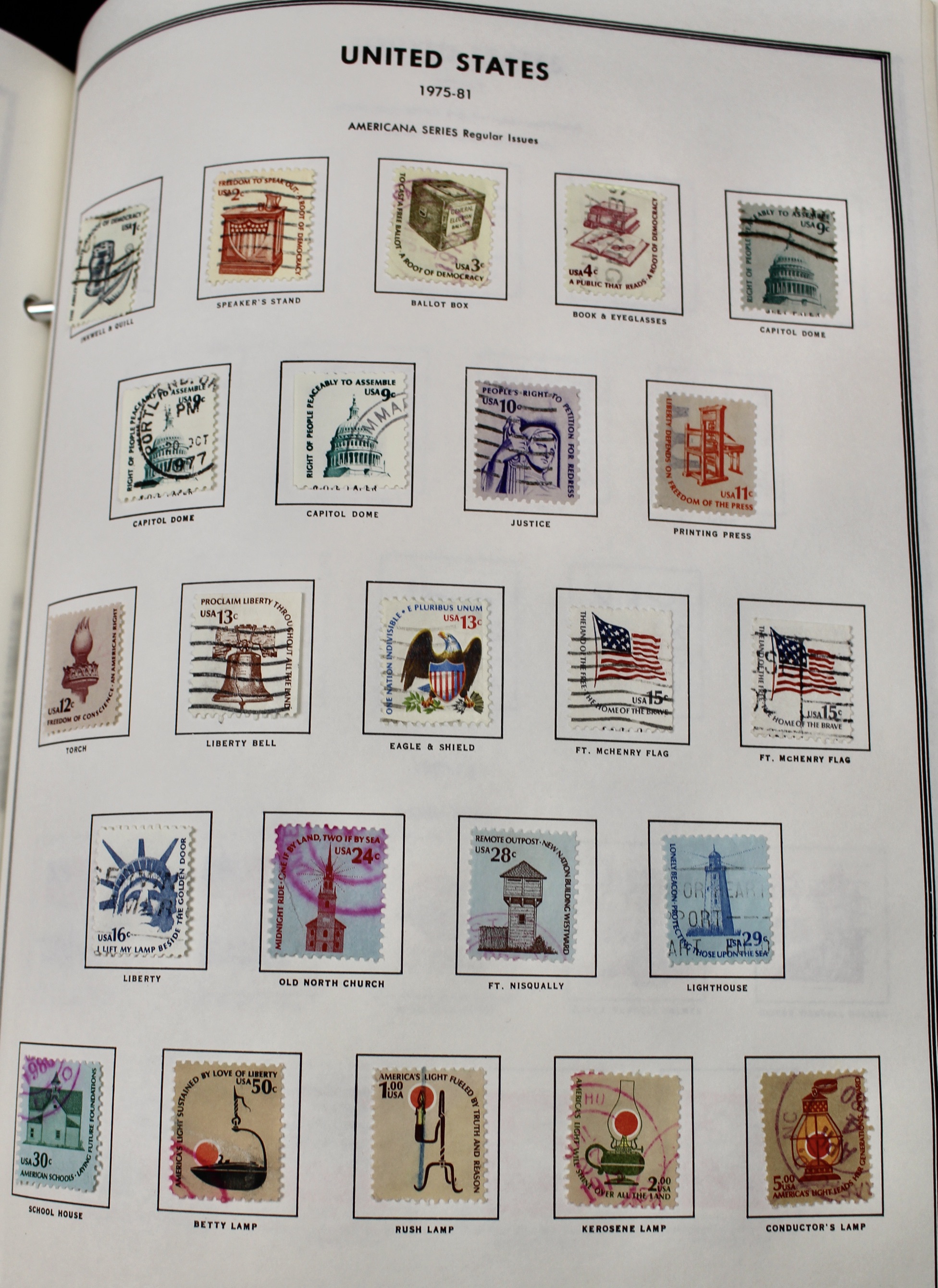 United States Liberty Stamp Album