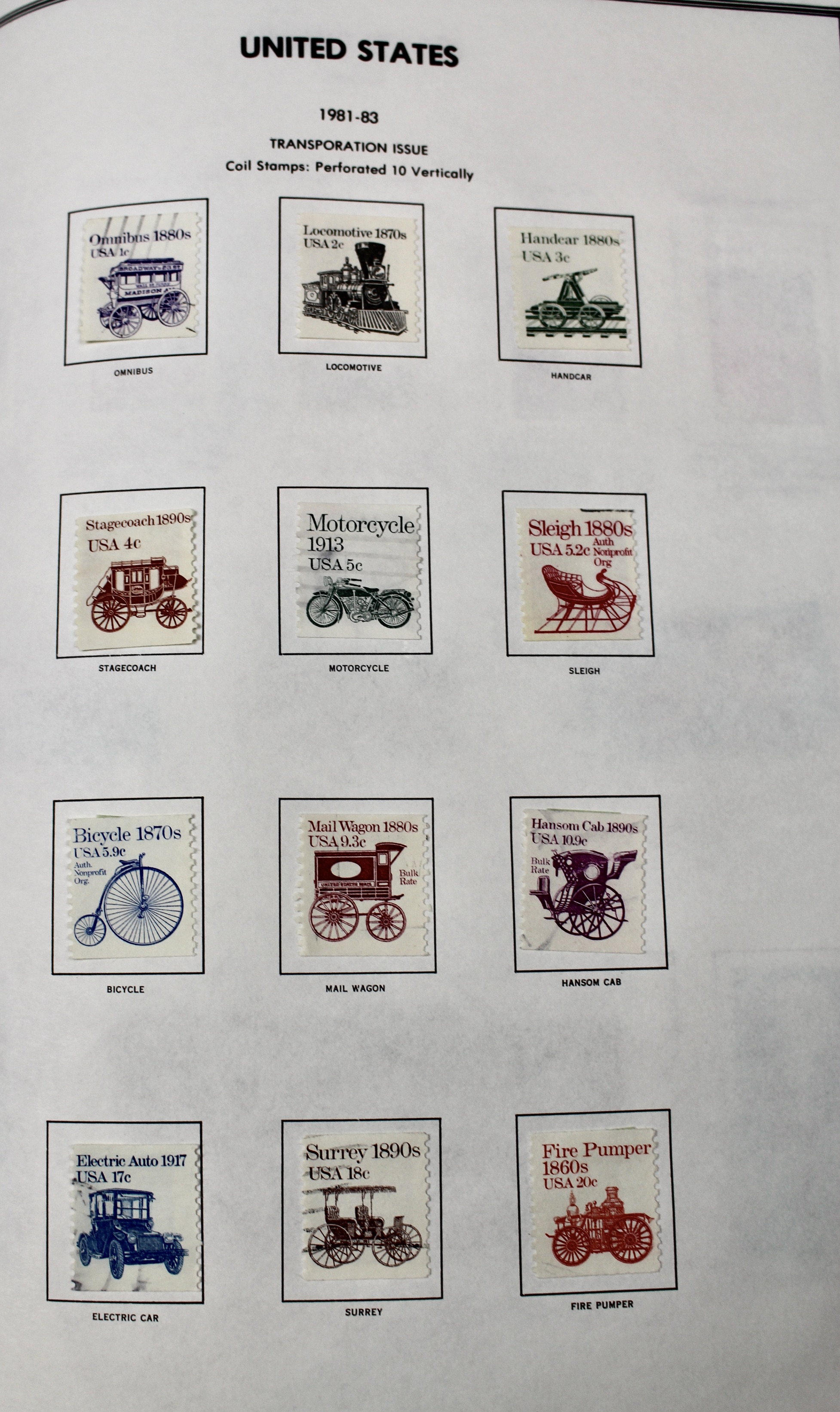 United States Liberty Stamp Album
