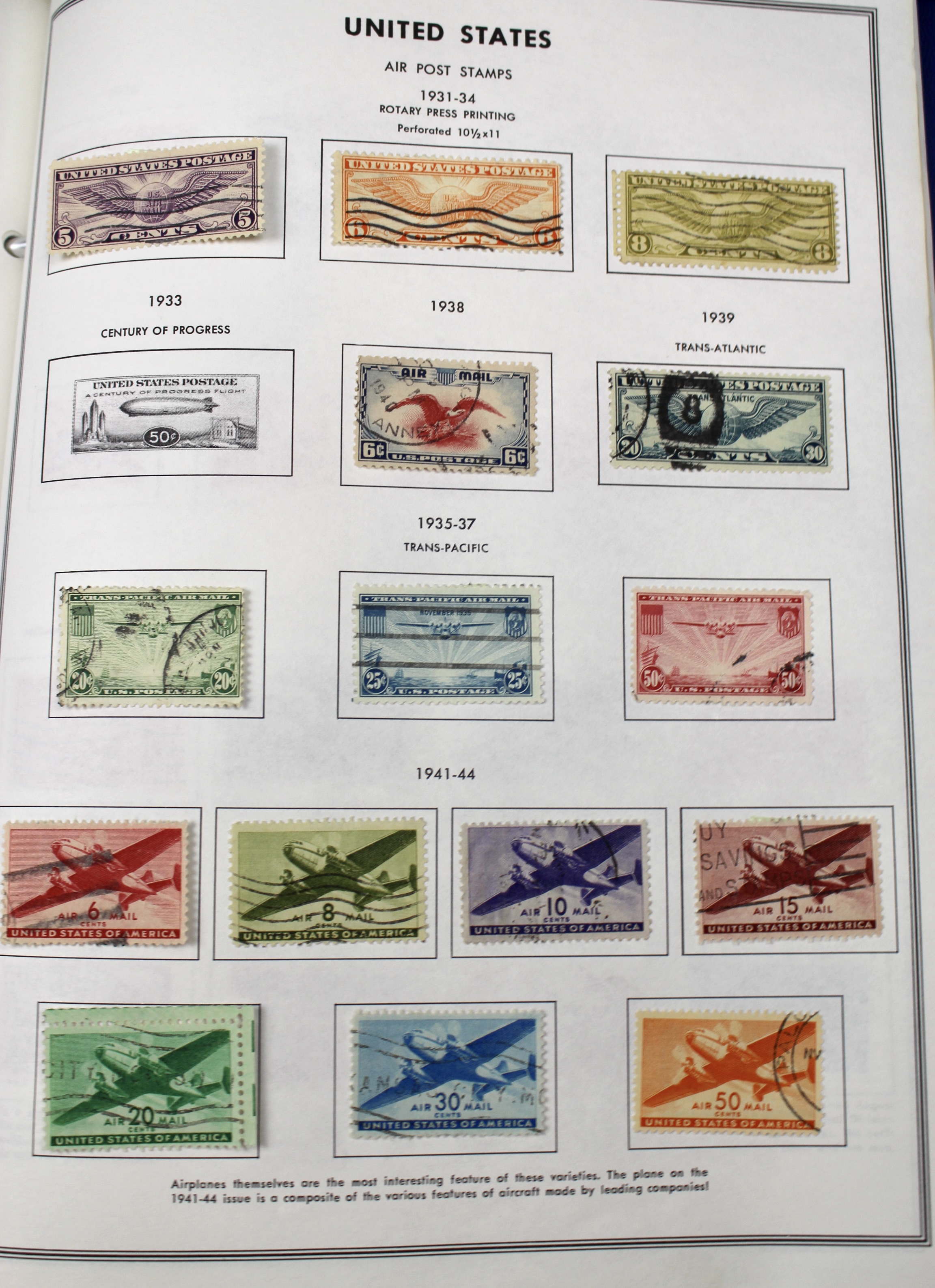 United States Liberty Stamp Album