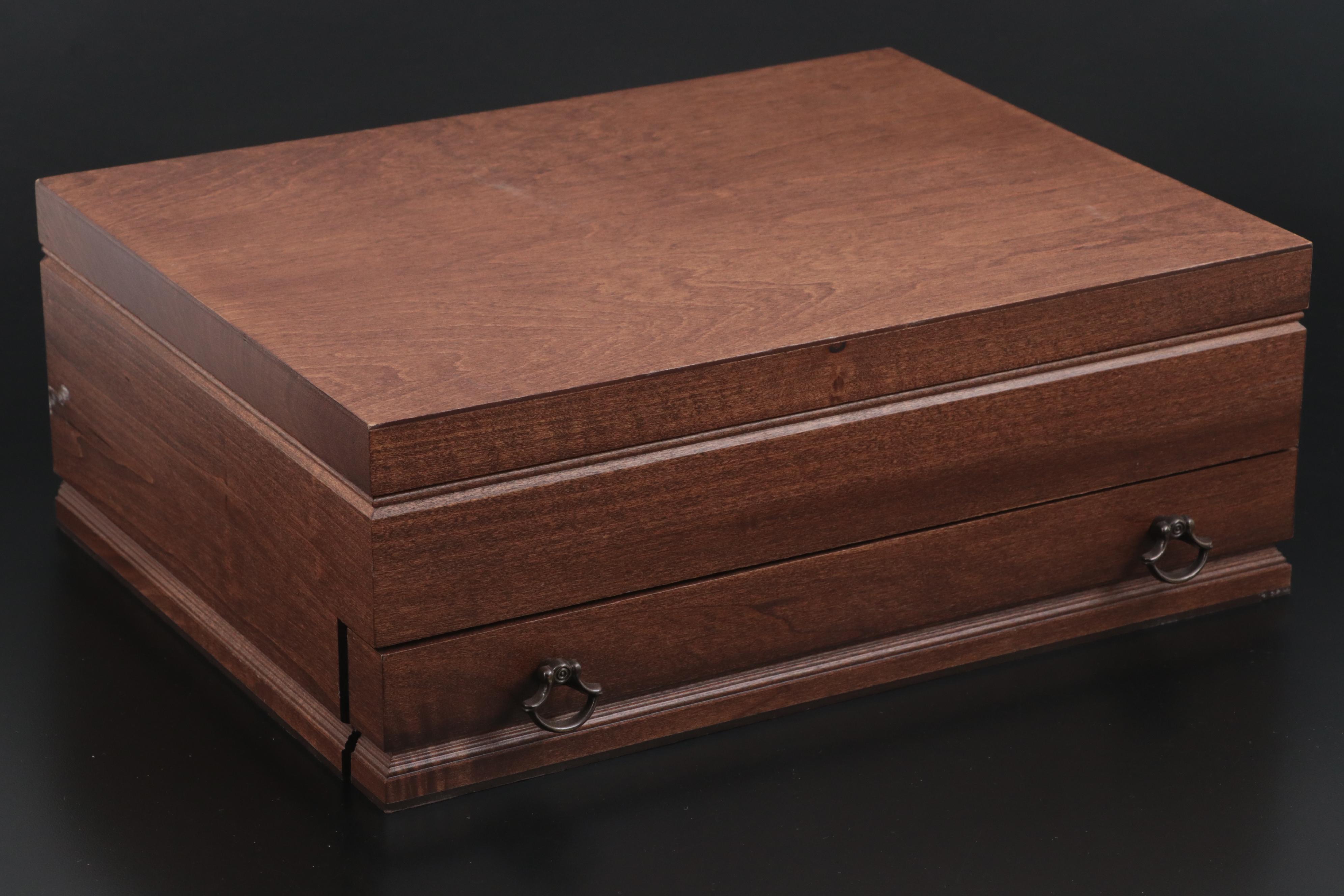 Lunt "English Shell" Sterling Silver Flatware with Storage Chest