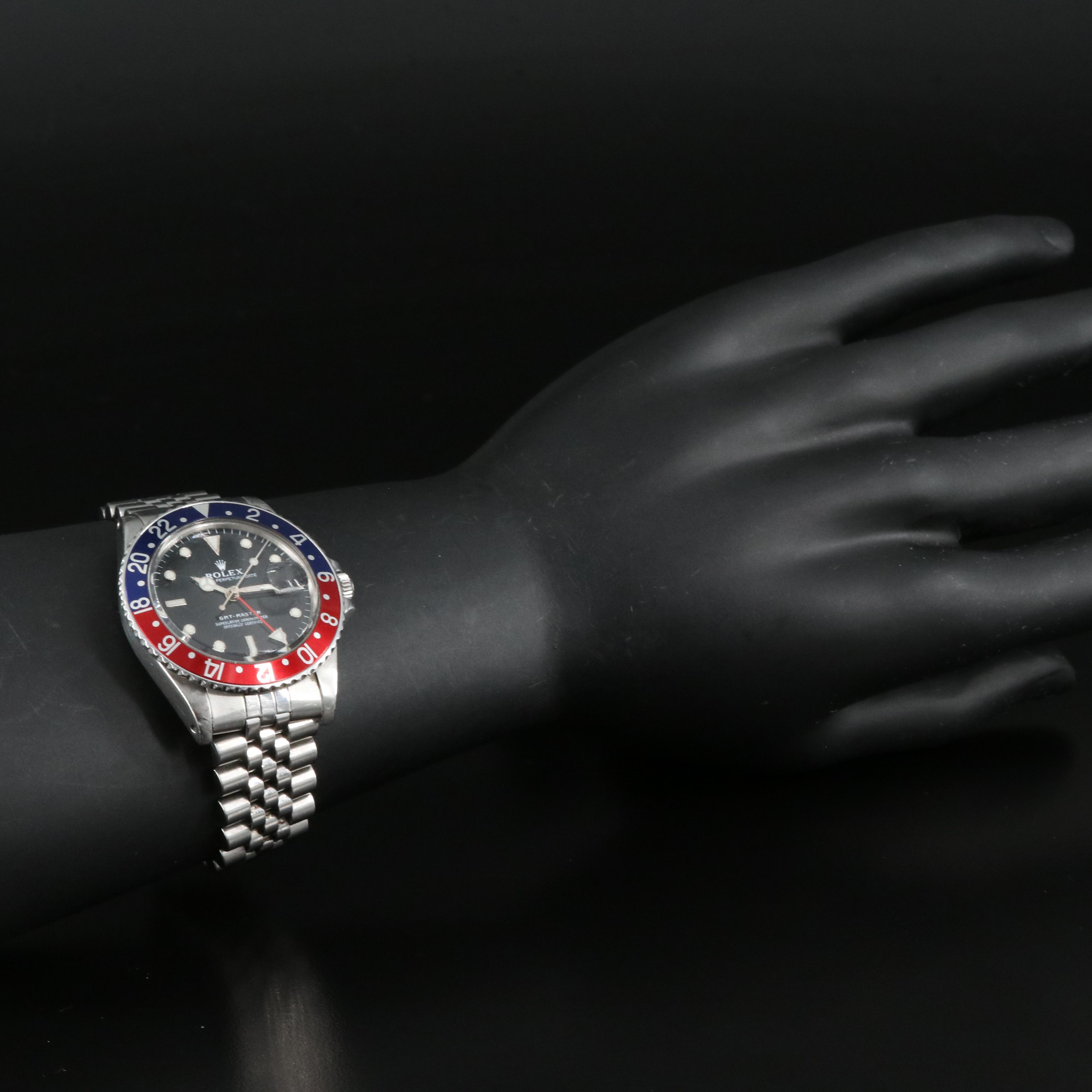 1982 Rolex GMT Master 'Pepsi' Bezel Stainless Steel Watch