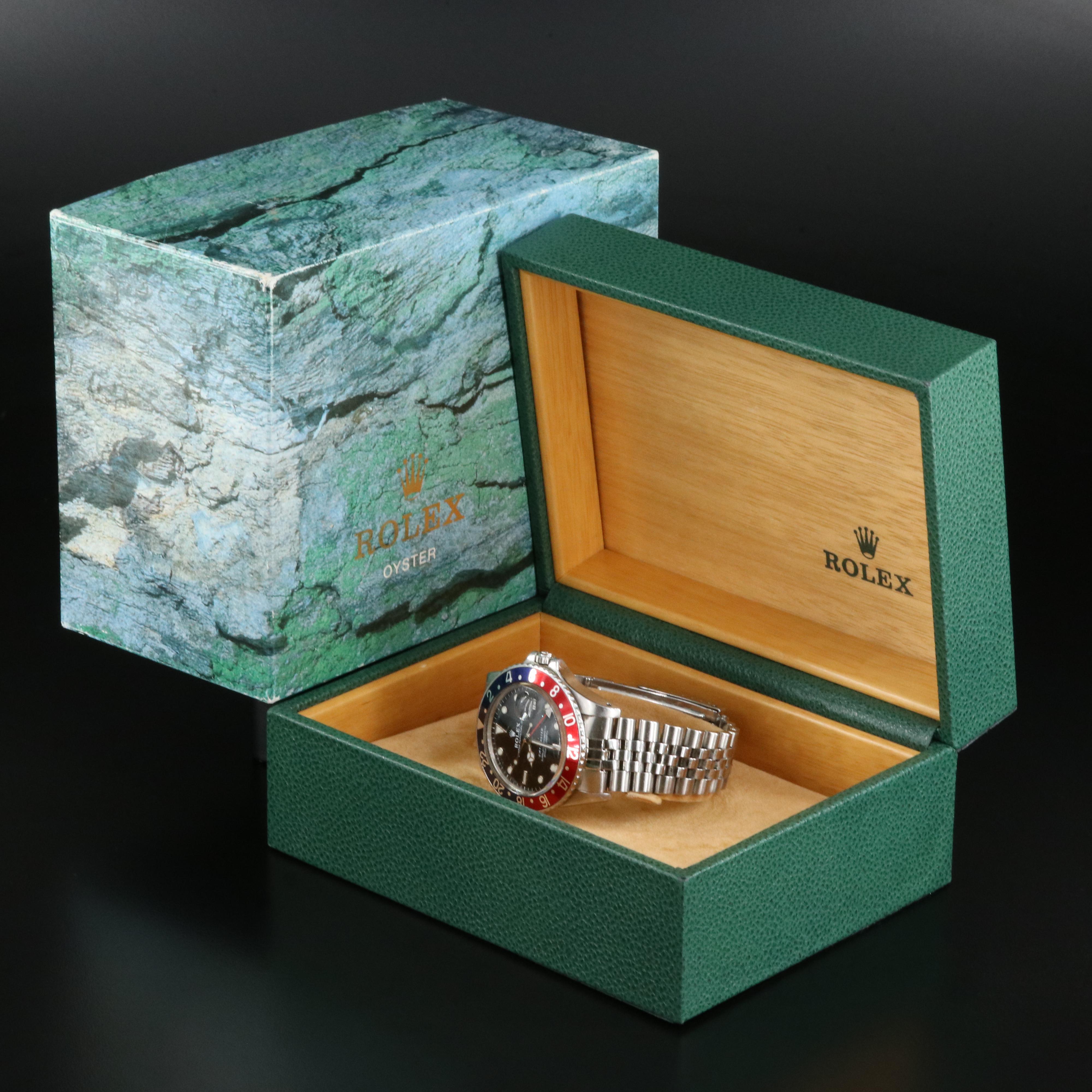 1982 Rolex GMT Master 'Pepsi' Bezel Stainless Steel Watch