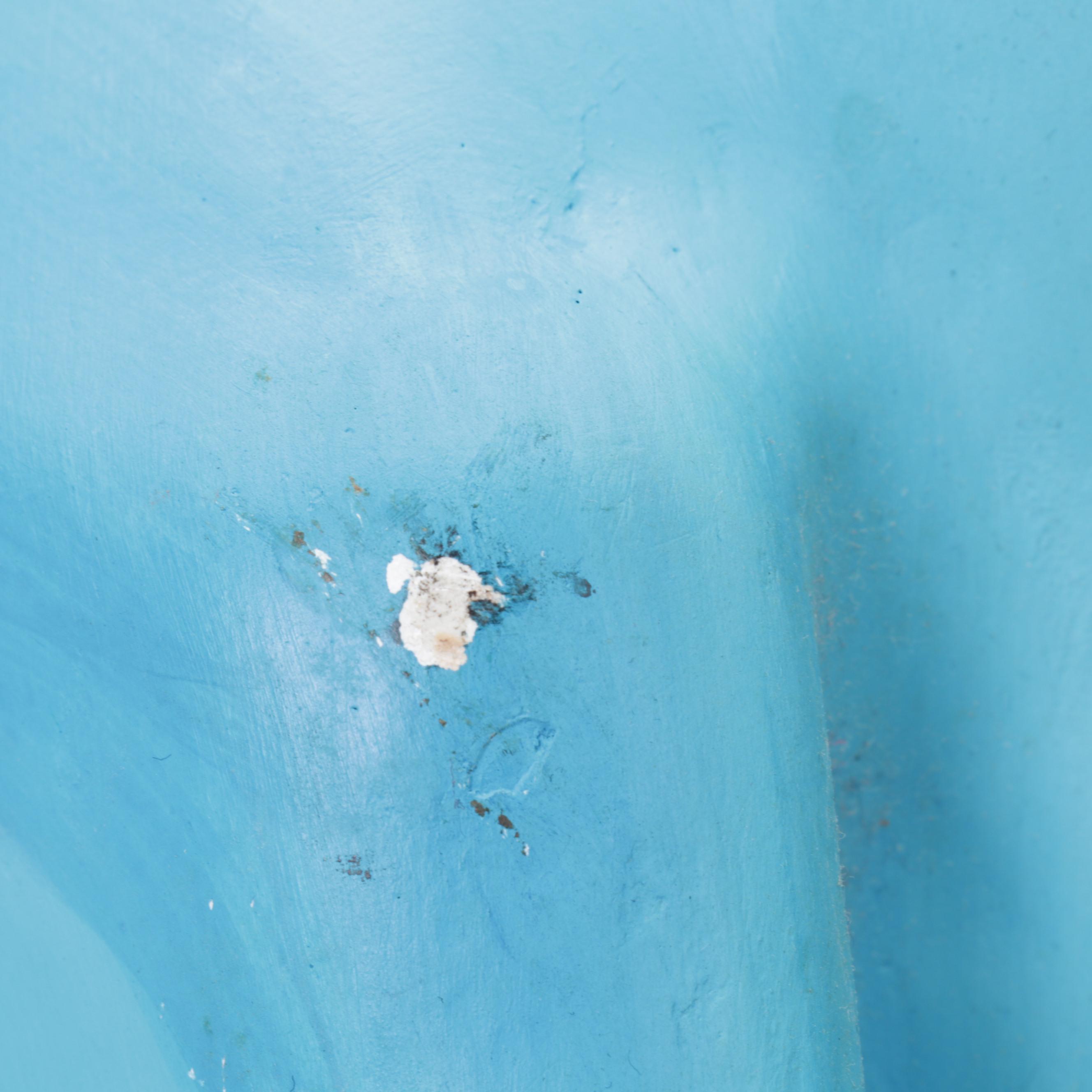 Blue Abstract Ceramic Sculpture