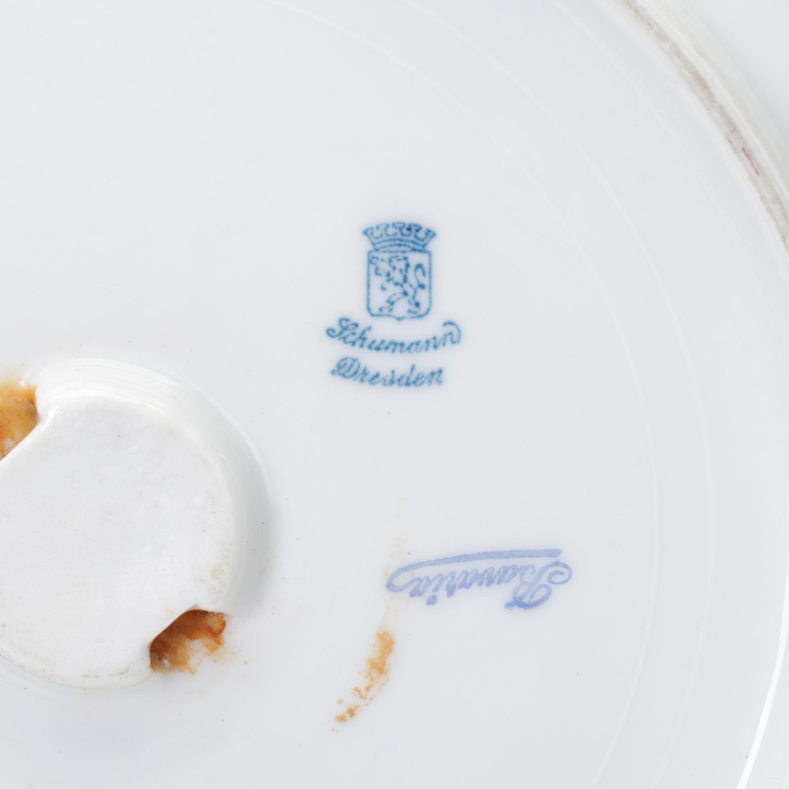 Schumann-Bavaria "Chateau Dresden-Royal Dresner Art" Pierced Porcelain Plates