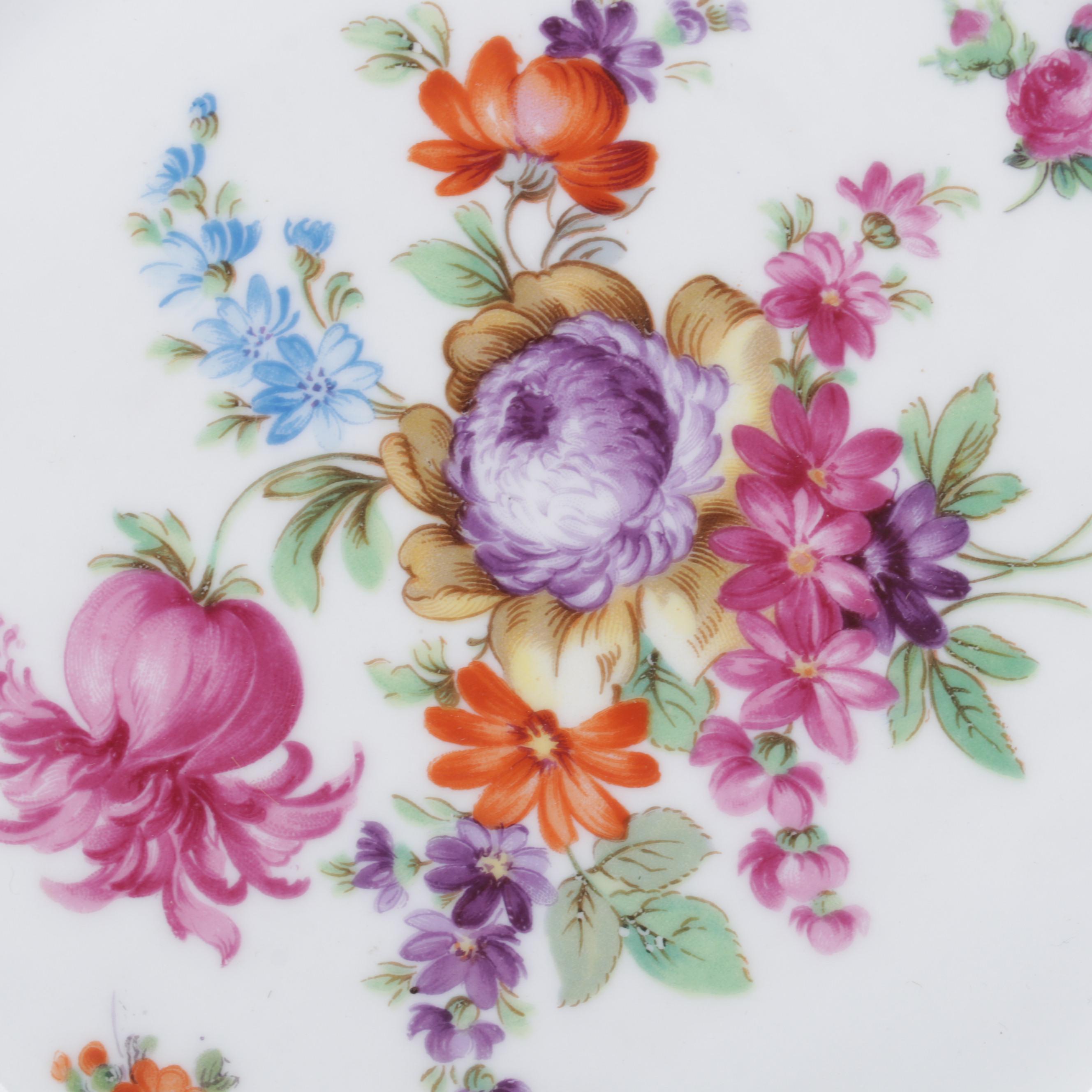 Schumann-Bavaria "Chateau Dresden-Royal Dresner Art" Pierced Porcelain Plates