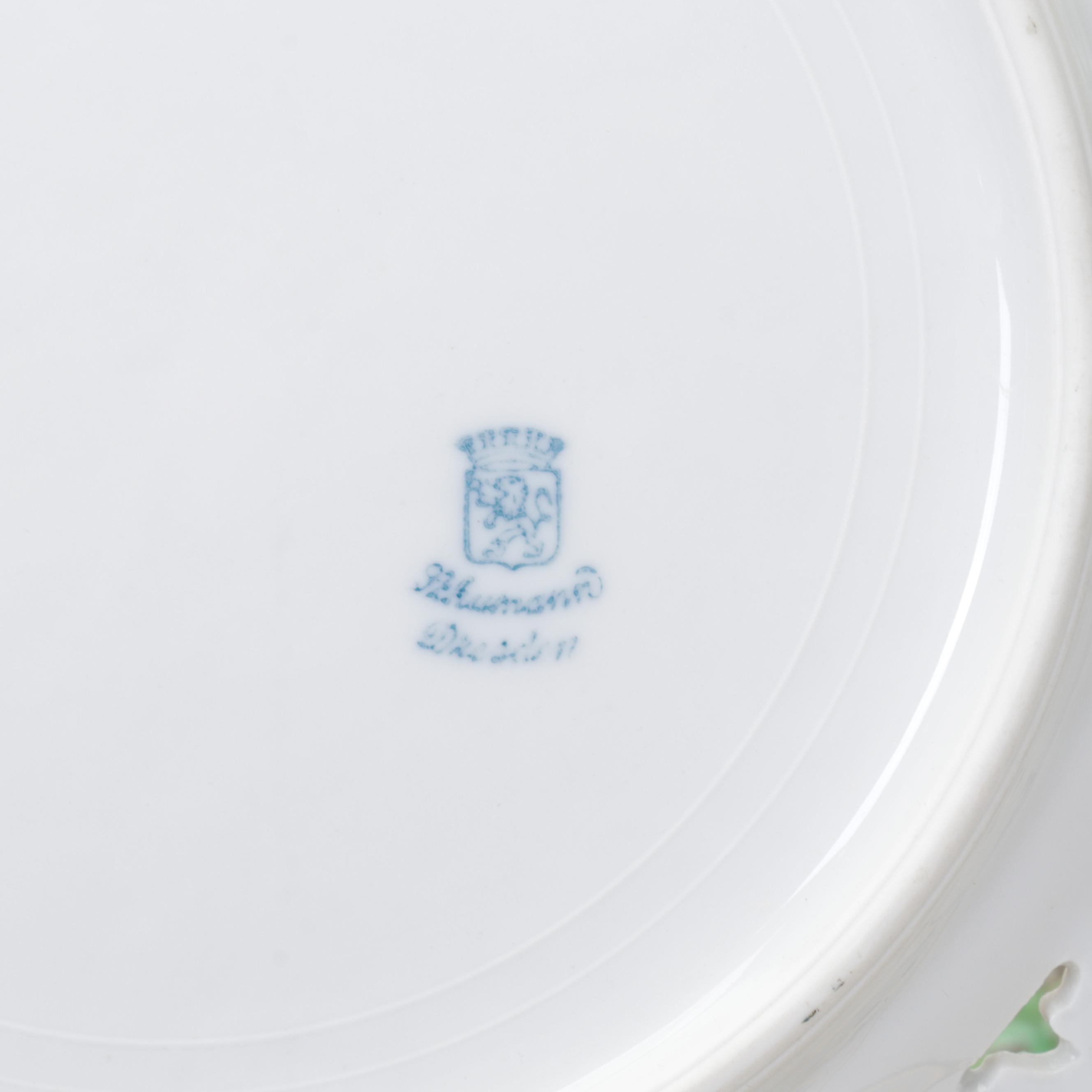 Schumann-Bavaria "Chateau Dresden-Royal Dresner Art" Pierced Porcelain Plates