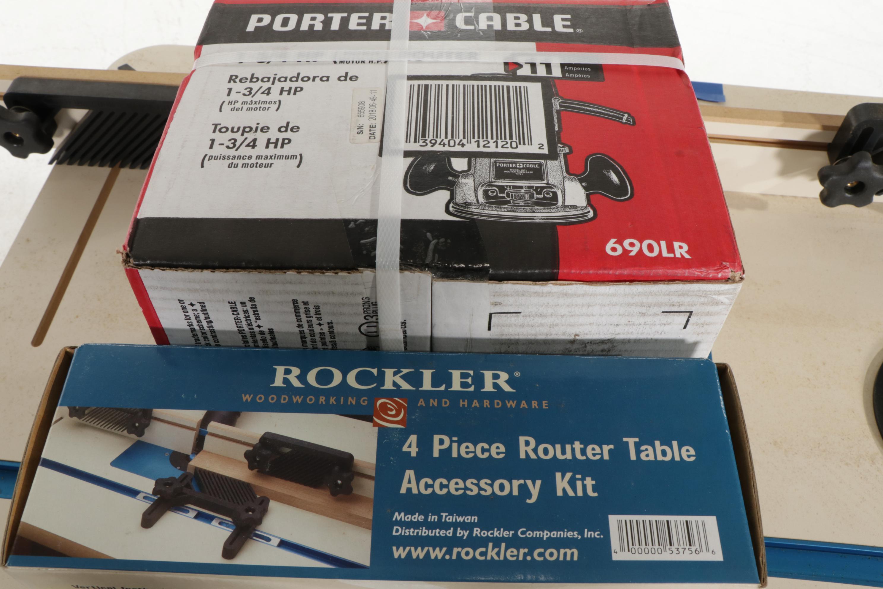 Porter-Cable 690LR Router and Rockler Metal Framed Router Table