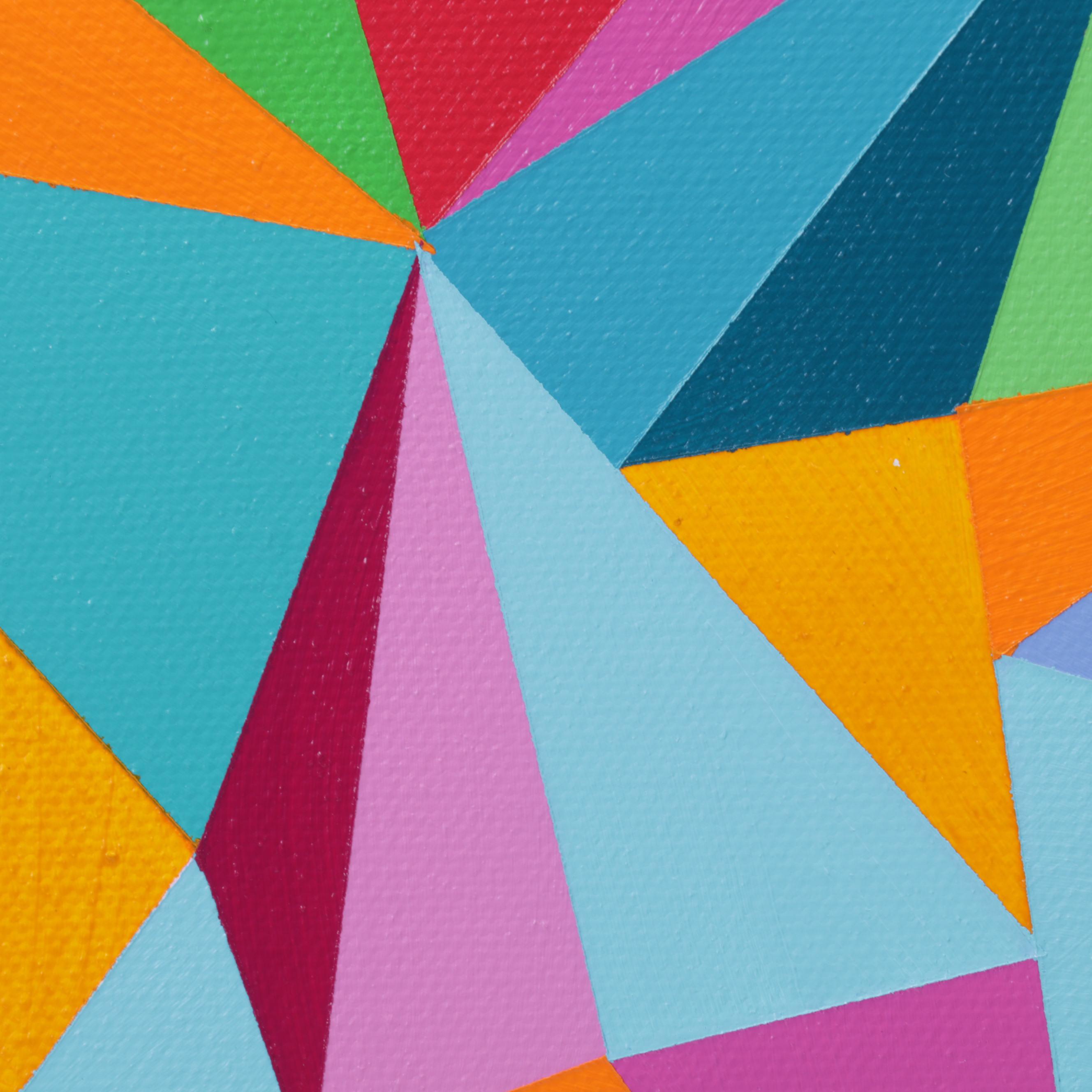 deSanto Op Art Acrylic Painting "Prismo," 2022