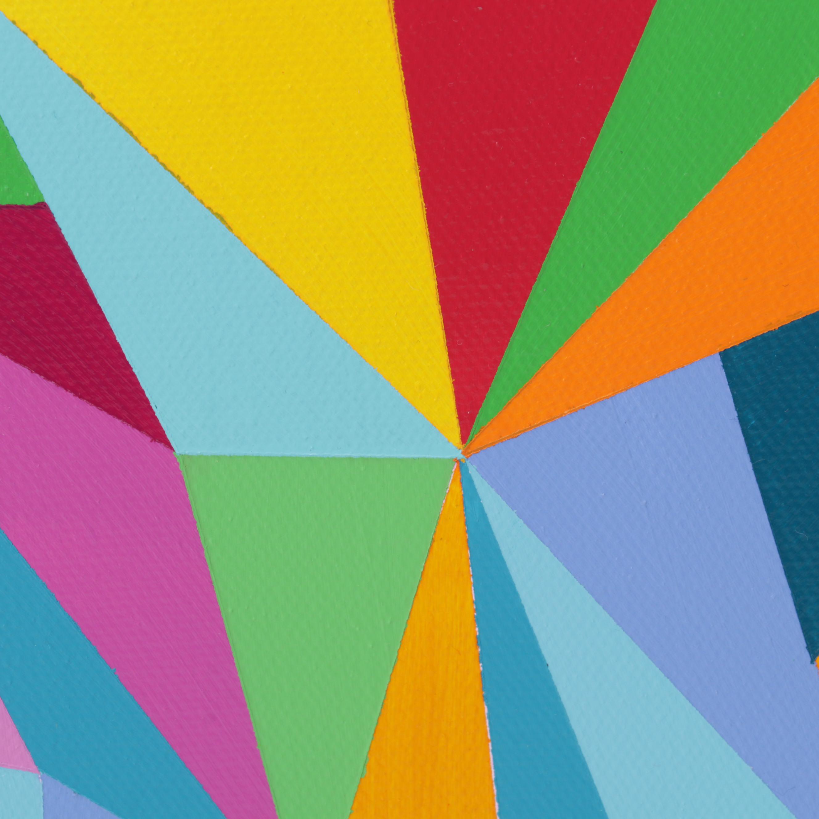 deSanto Op Art Acrylic Painting "Prismo," 2022