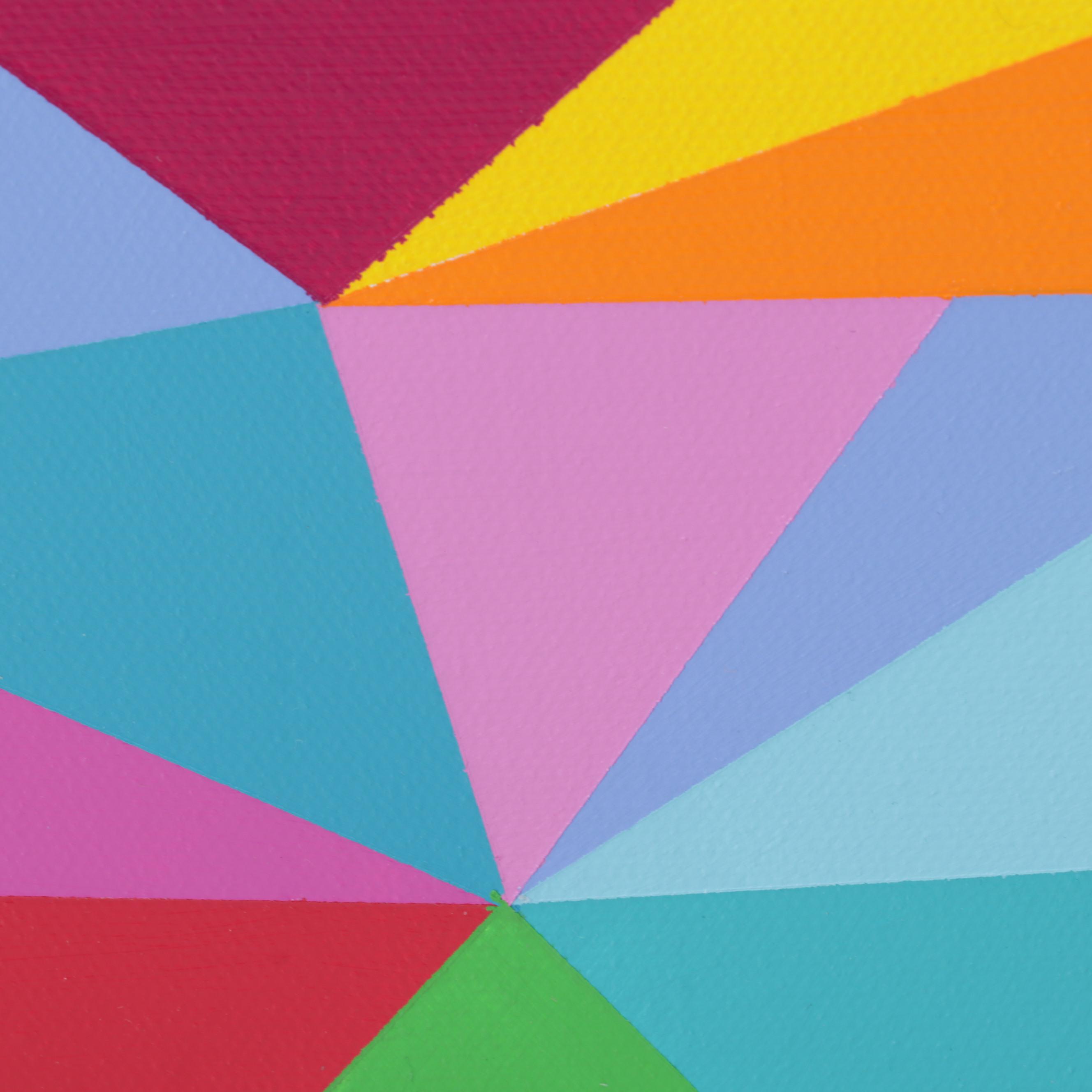 deSanto Op Art Acrylic Painting "Prismo," 2022