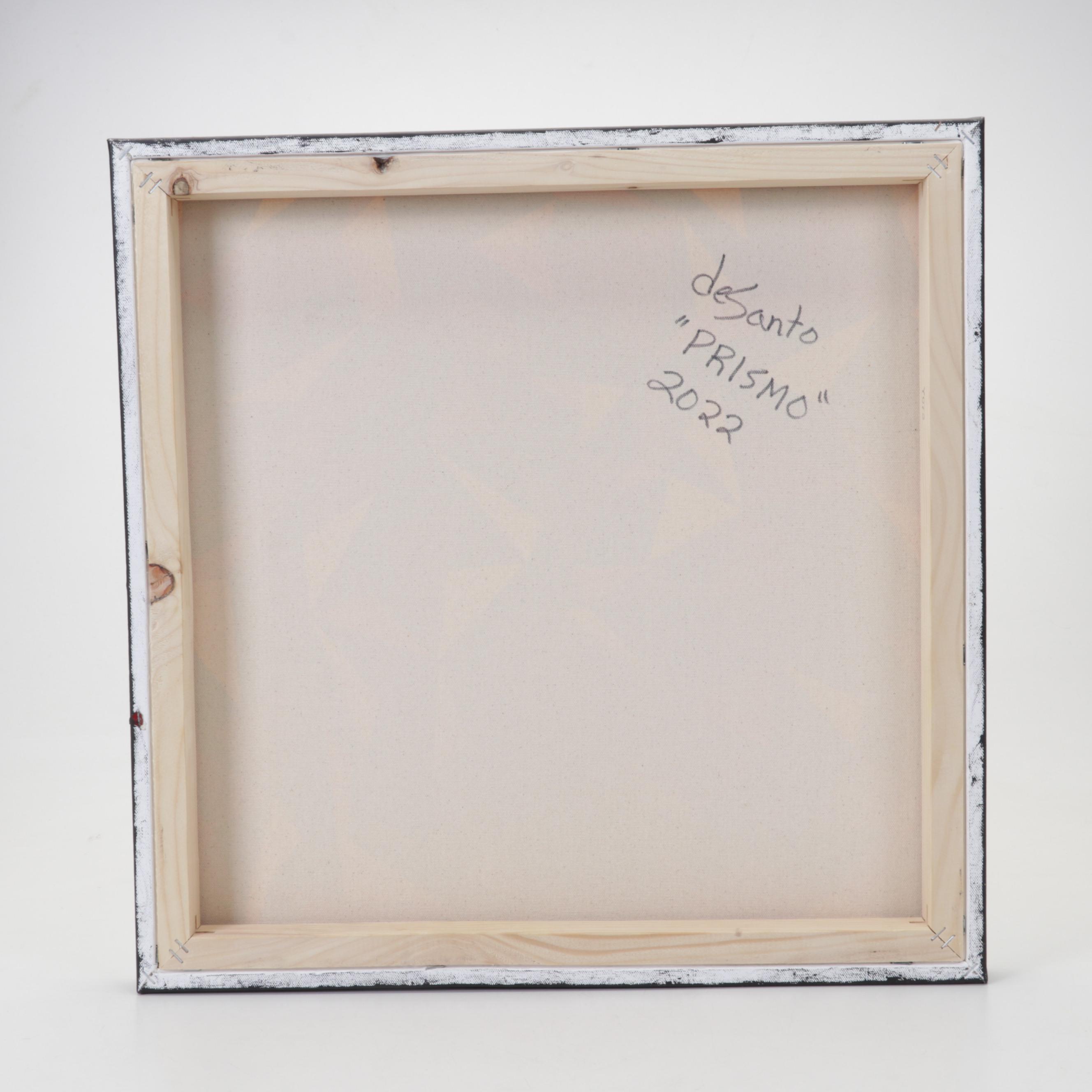 deSanto Op Art Acrylic Painting "Prismo," 2022