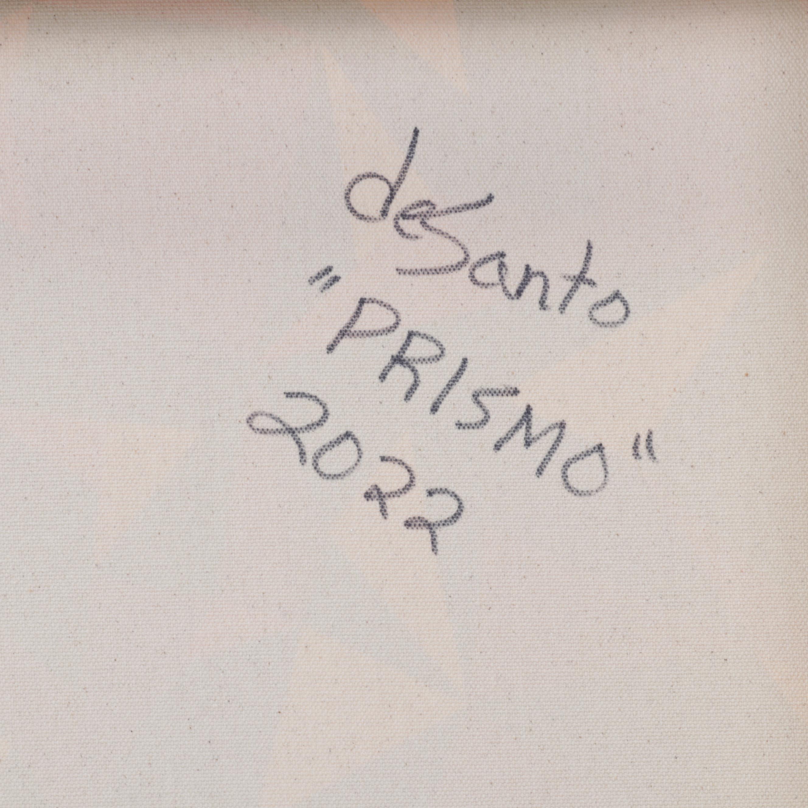 deSanto Op Art Acrylic Painting "Prismo," 2022