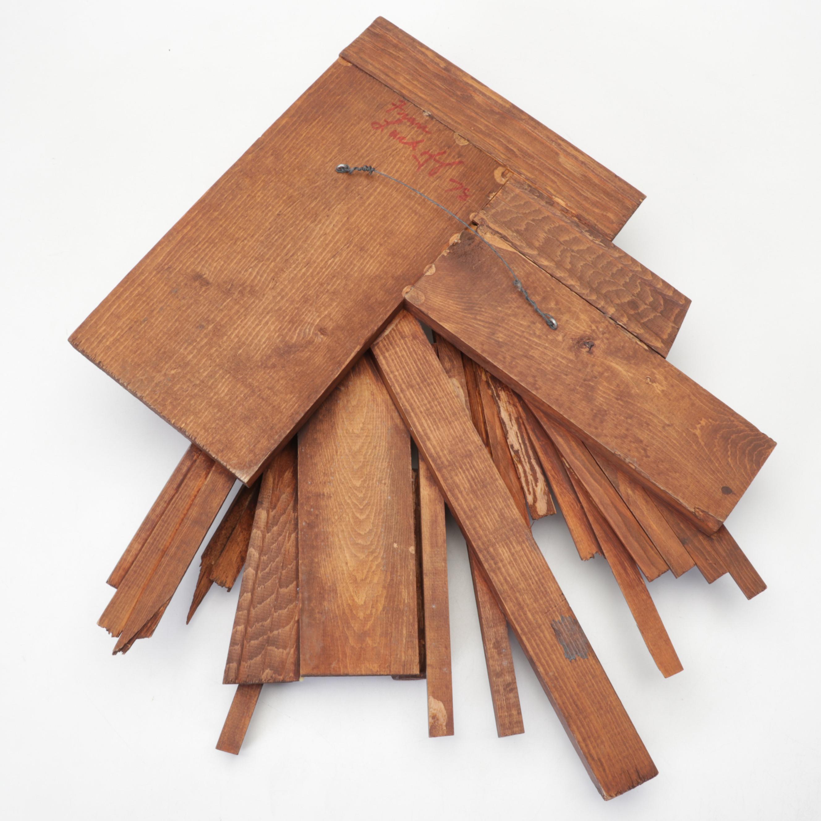 Wood Assemblage Wall Hanging, 1978