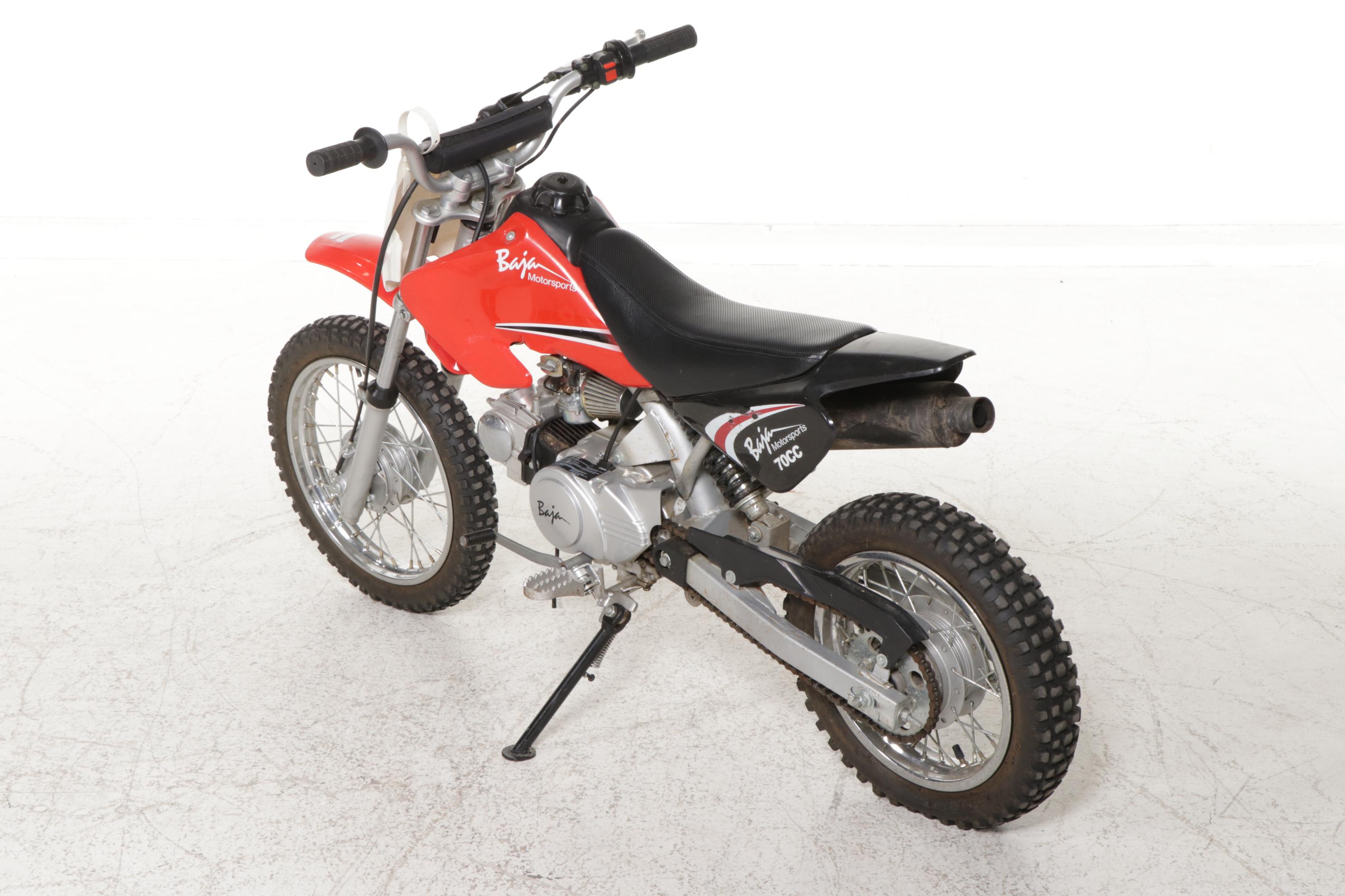 Baja Motorsports Dirt Runner 70cc Motorbike With Fuel Helmet