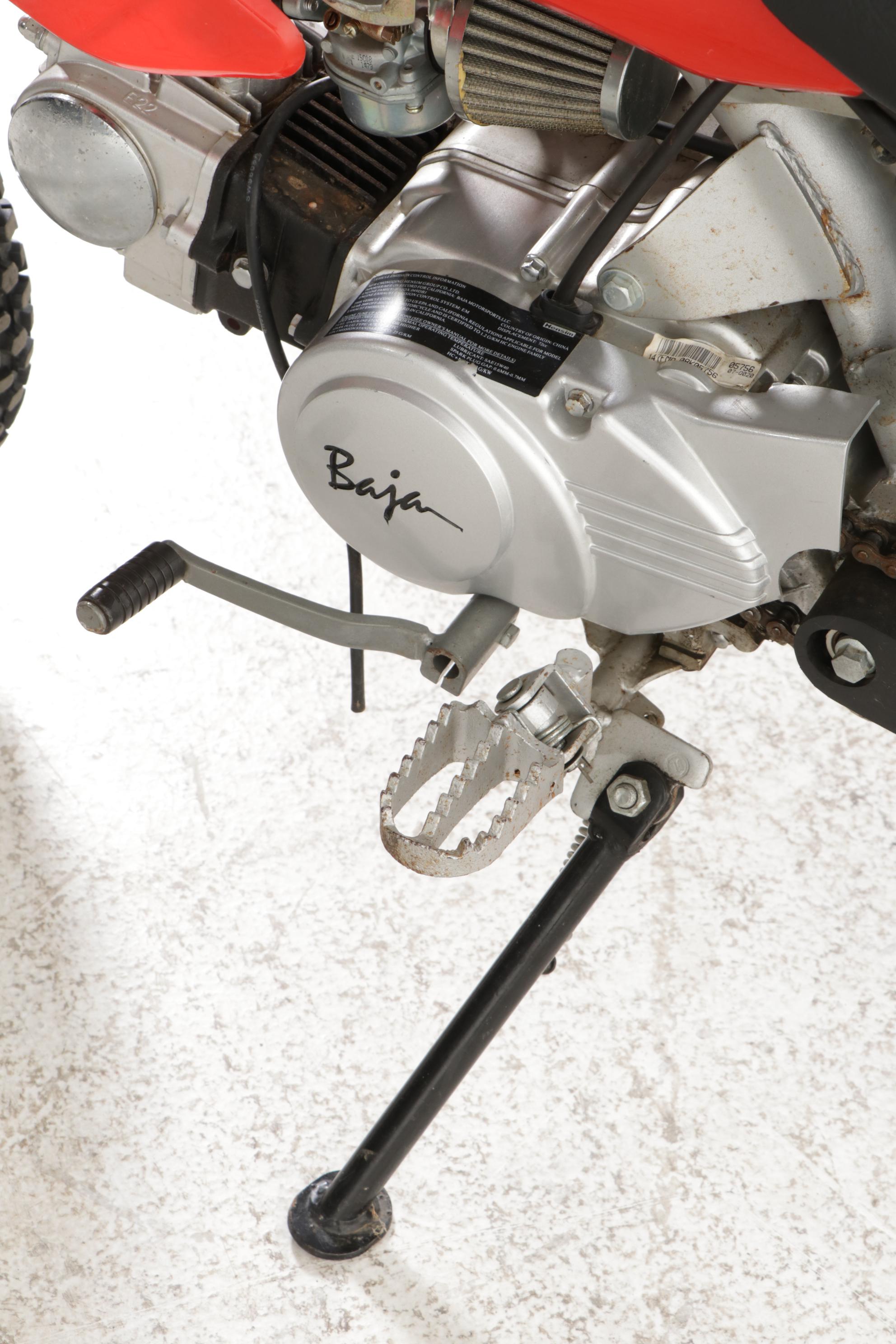 Baja Motorsports Dirt Runner 70cc Motorbike With Fuel Helmet