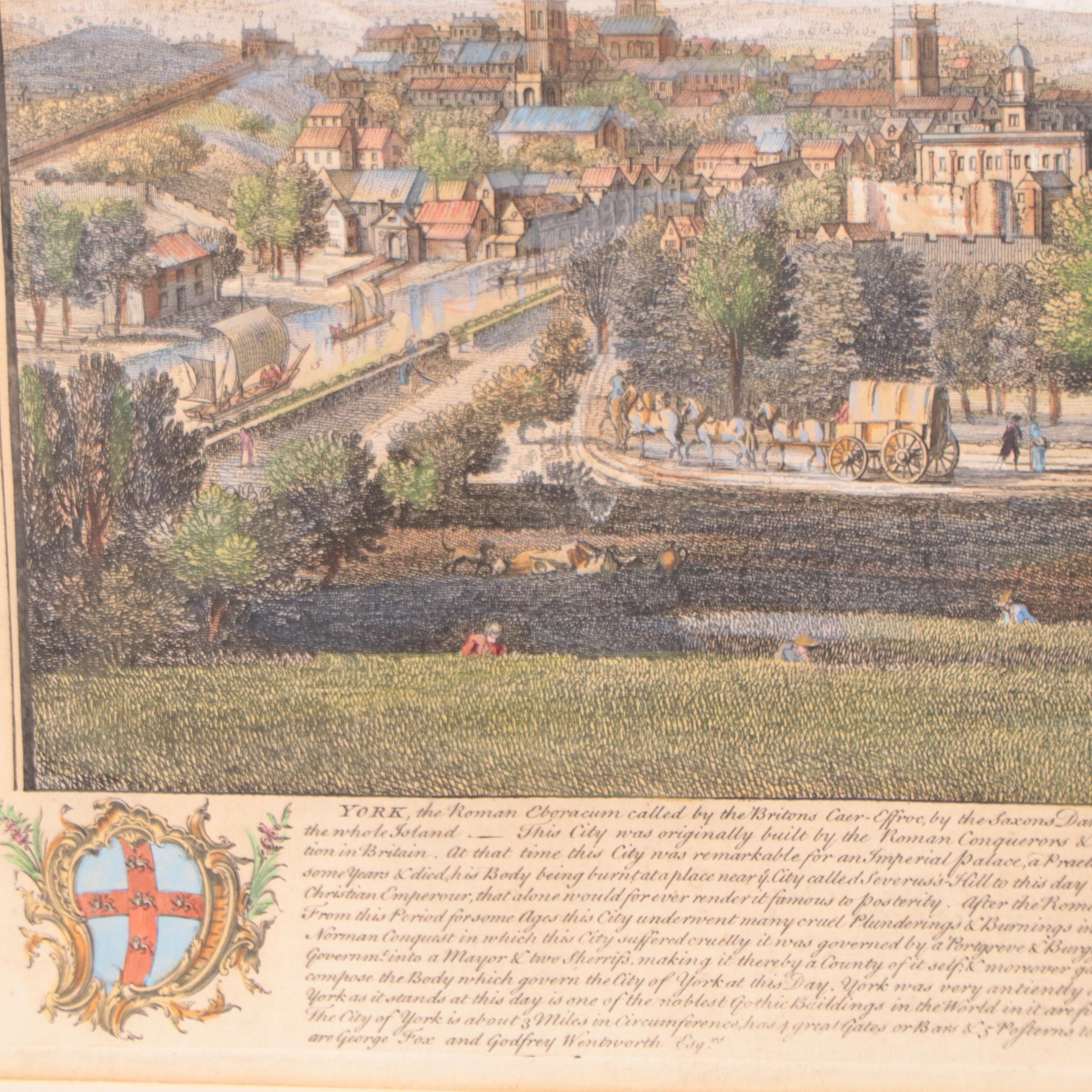 Samuel and Nathaniel Buck Hand-Colored Engravings of English Town Views