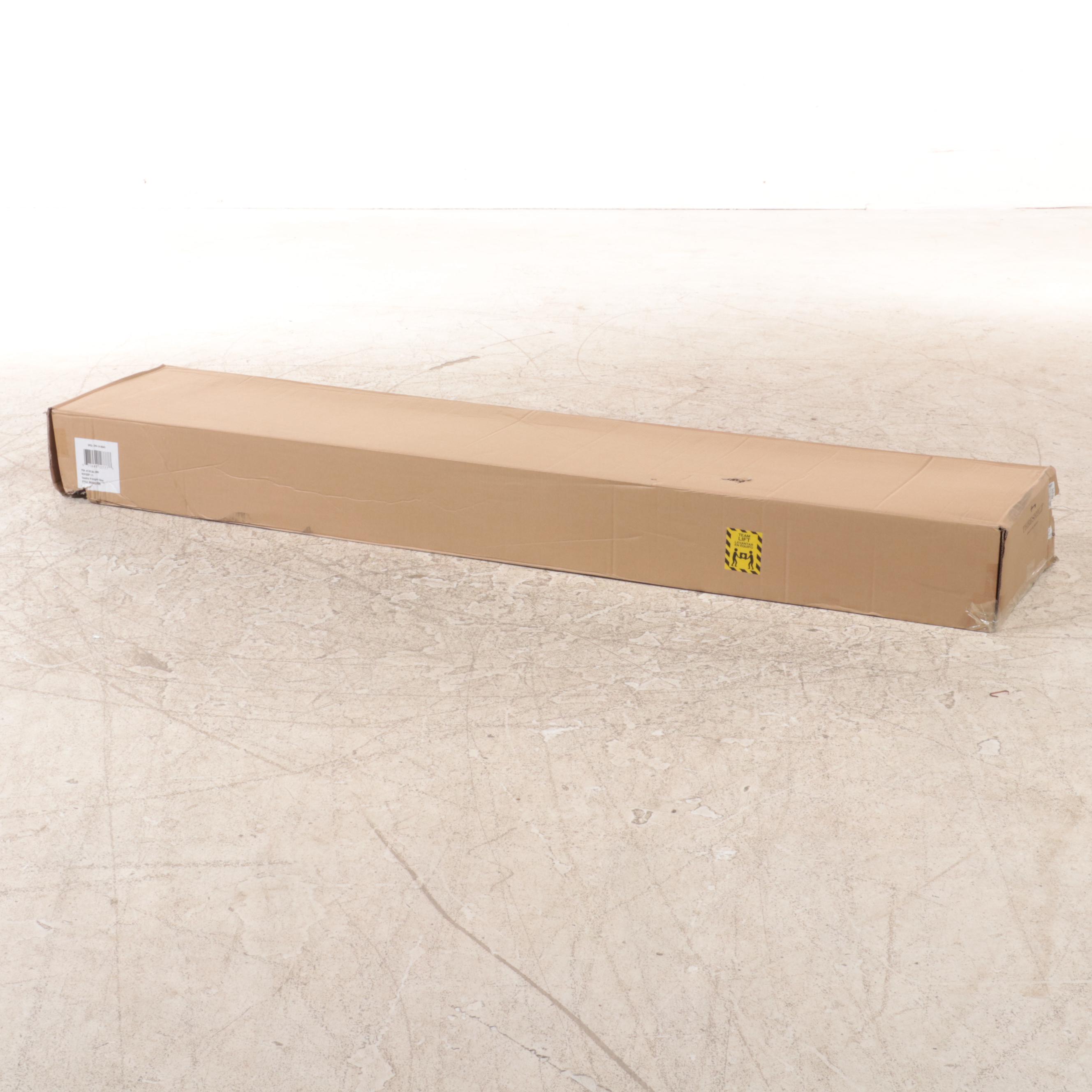 Threshold Carson Ebony Finish Five-Shelf Bookcase with Doors