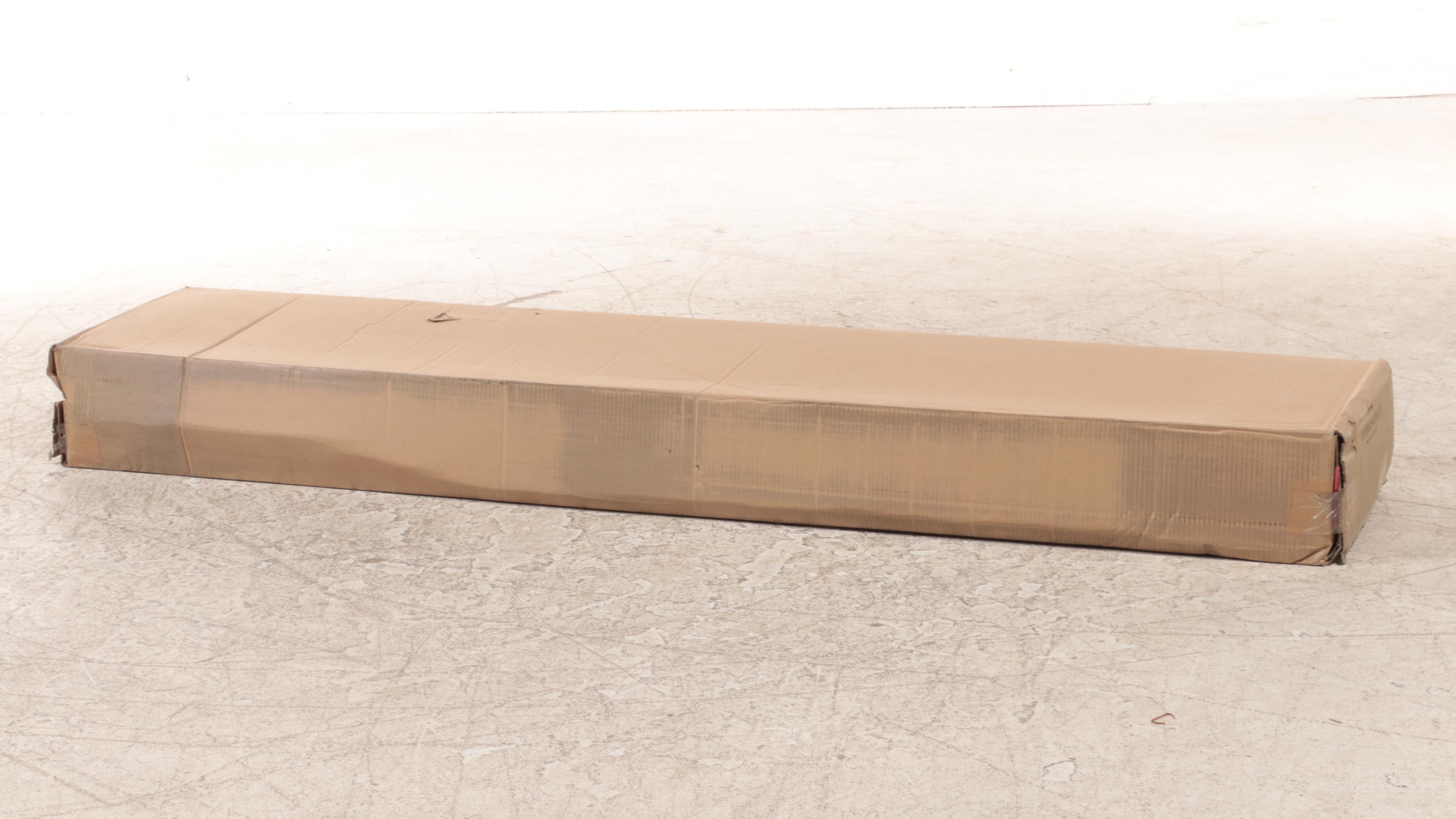 Threshold Carson Ebony Finish Five-Shelf Bookcase with Doors