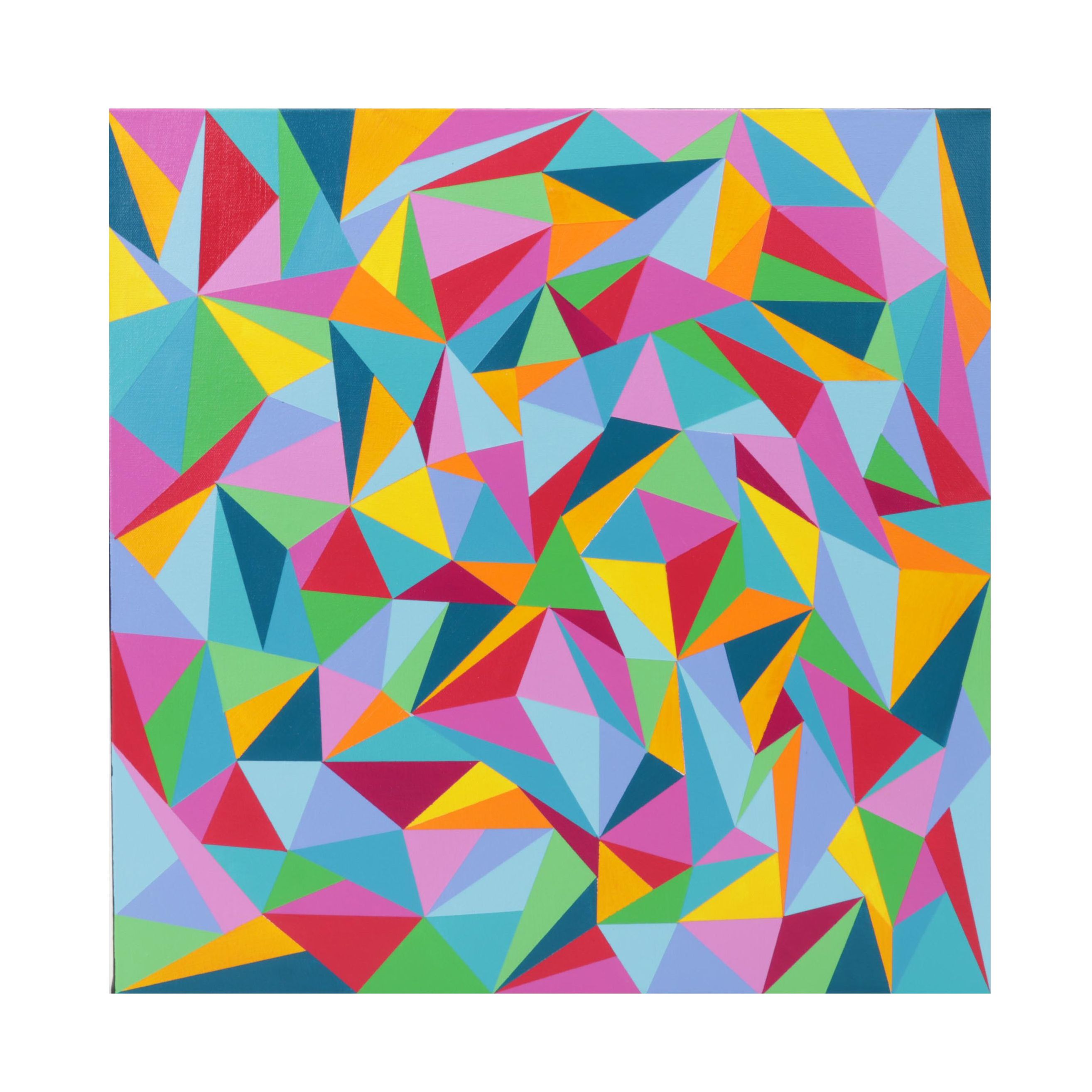 deSanto Op Art Acrylic Painting "Prismo," 2022