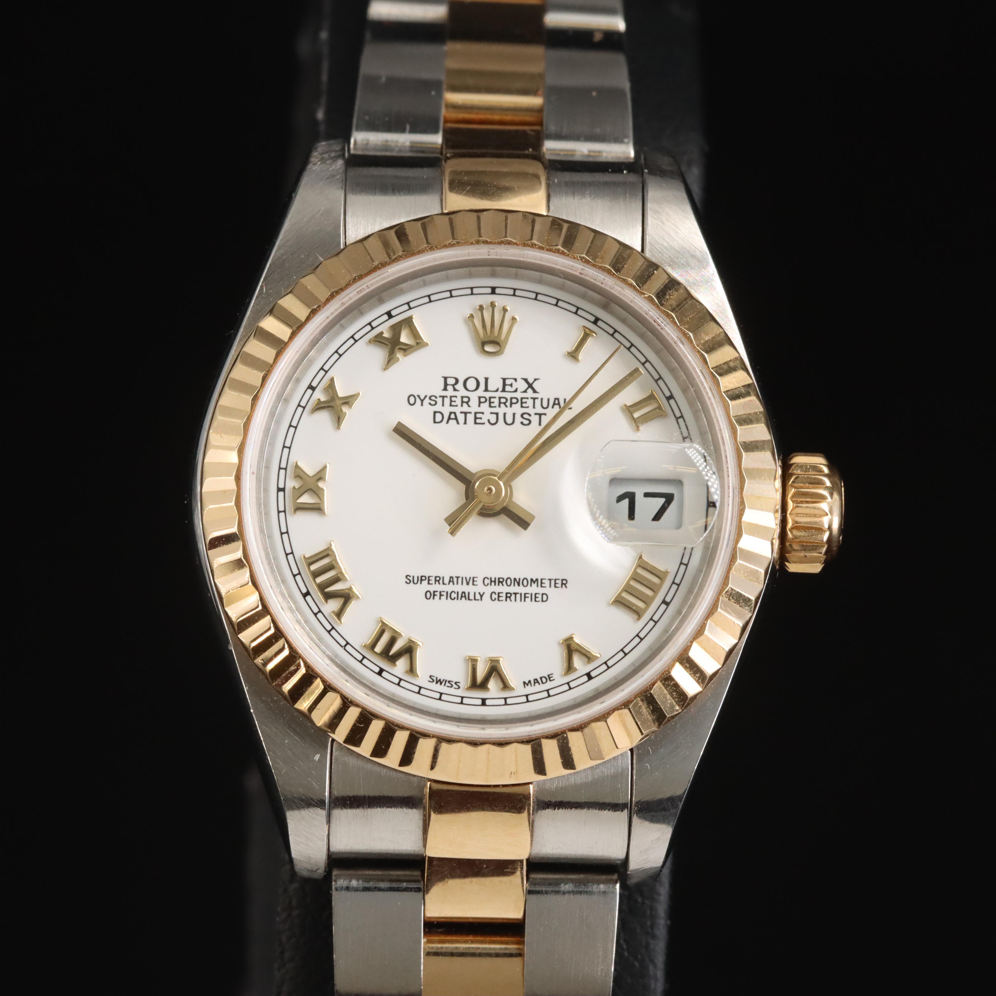 2000 Rolex Oyster Perpetual Datejust 18K and Stainless Steel Watch