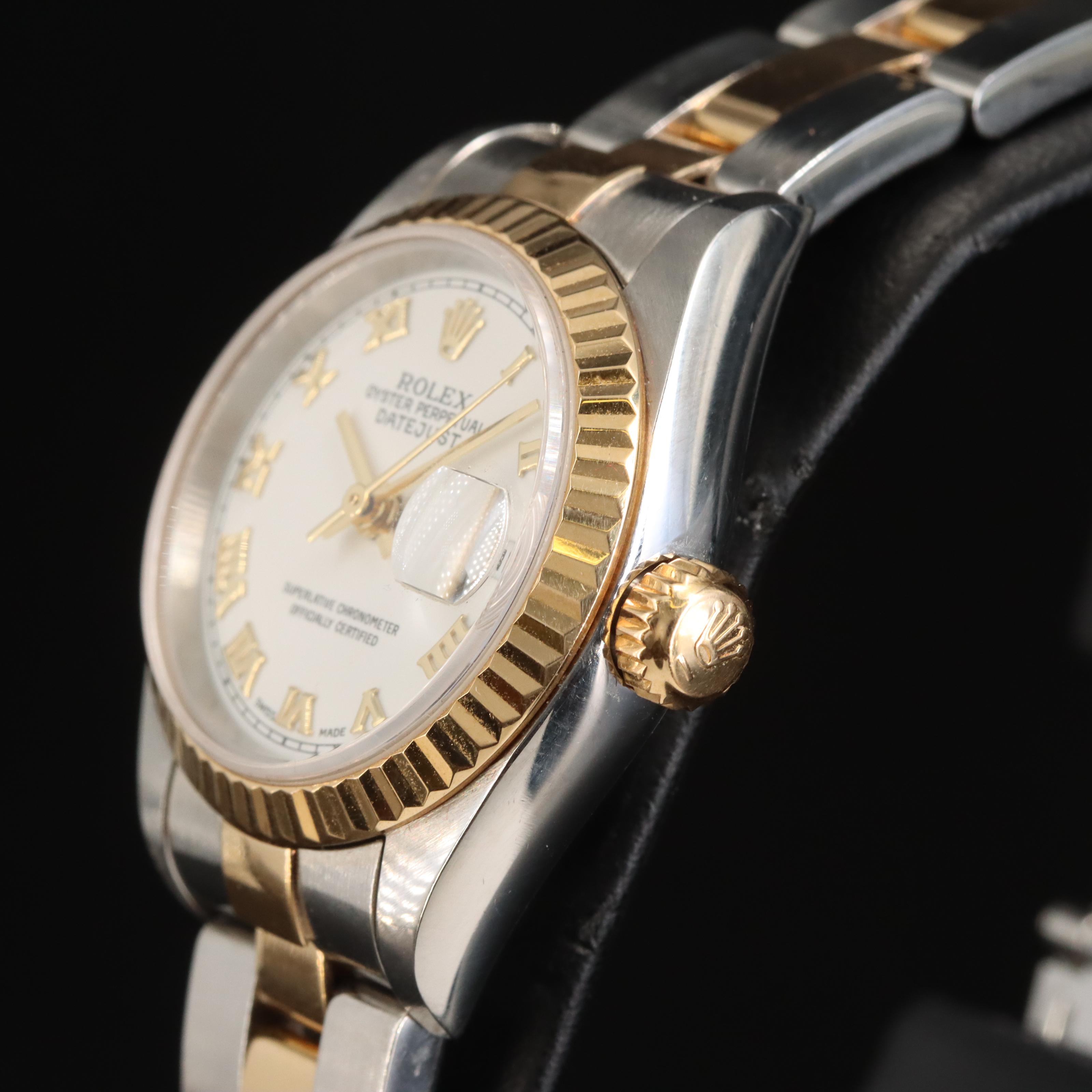 2000 Rolex Oyster Perpetual Datejust 18K and Stainless Steel Watch