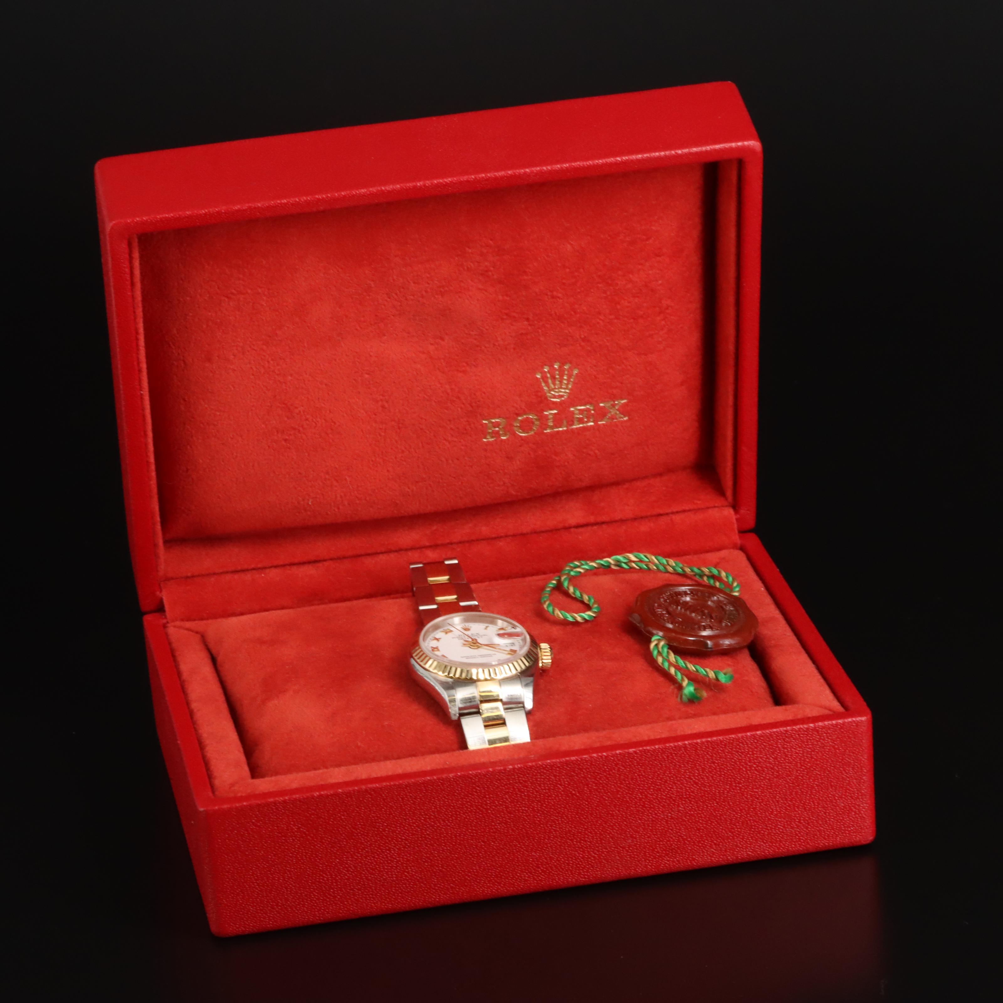 2000 Rolex Oyster Perpetual Datejust 18K and Stainless Steel Watch