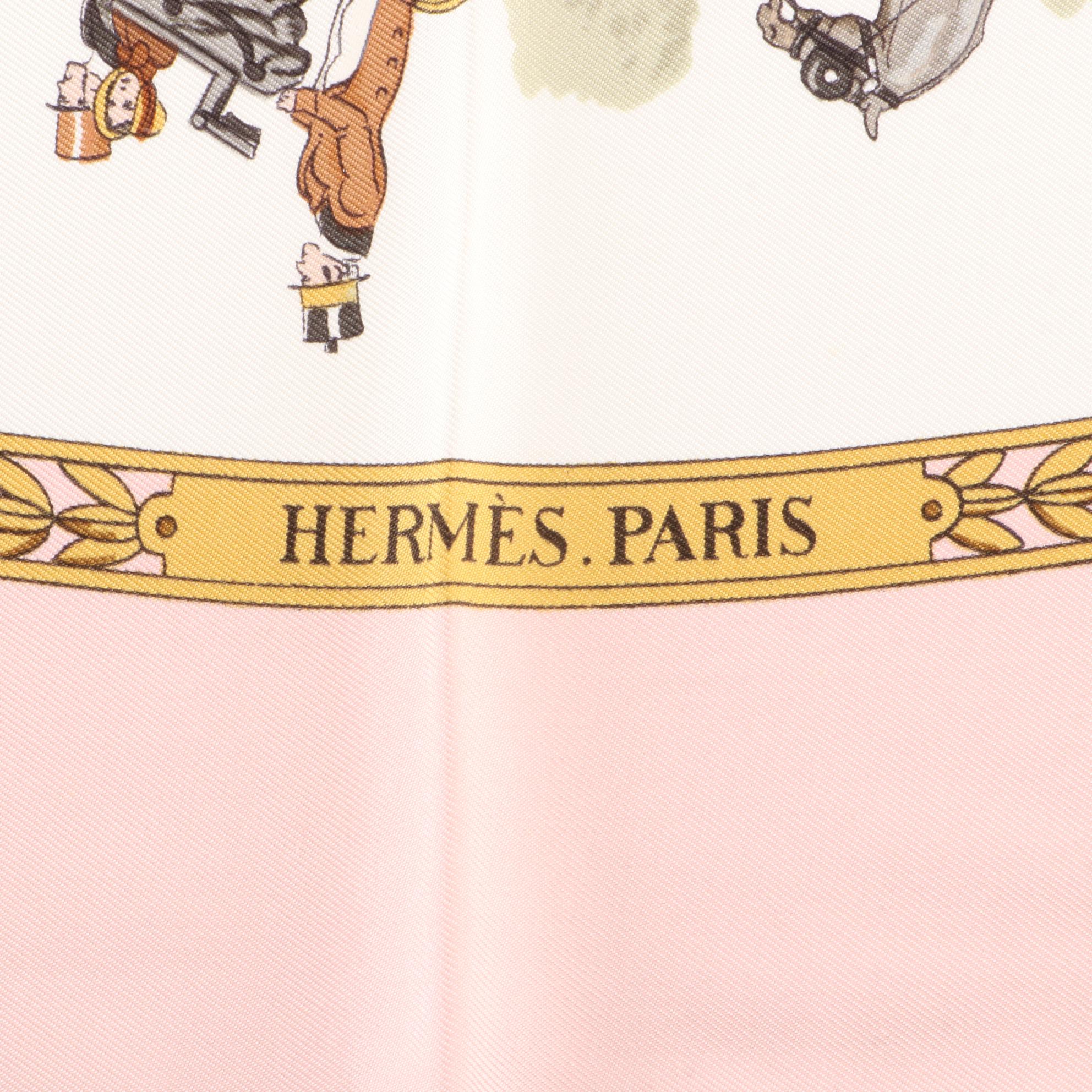 Hermès "La Promenade de Longchamps" Silk Twill Scarf