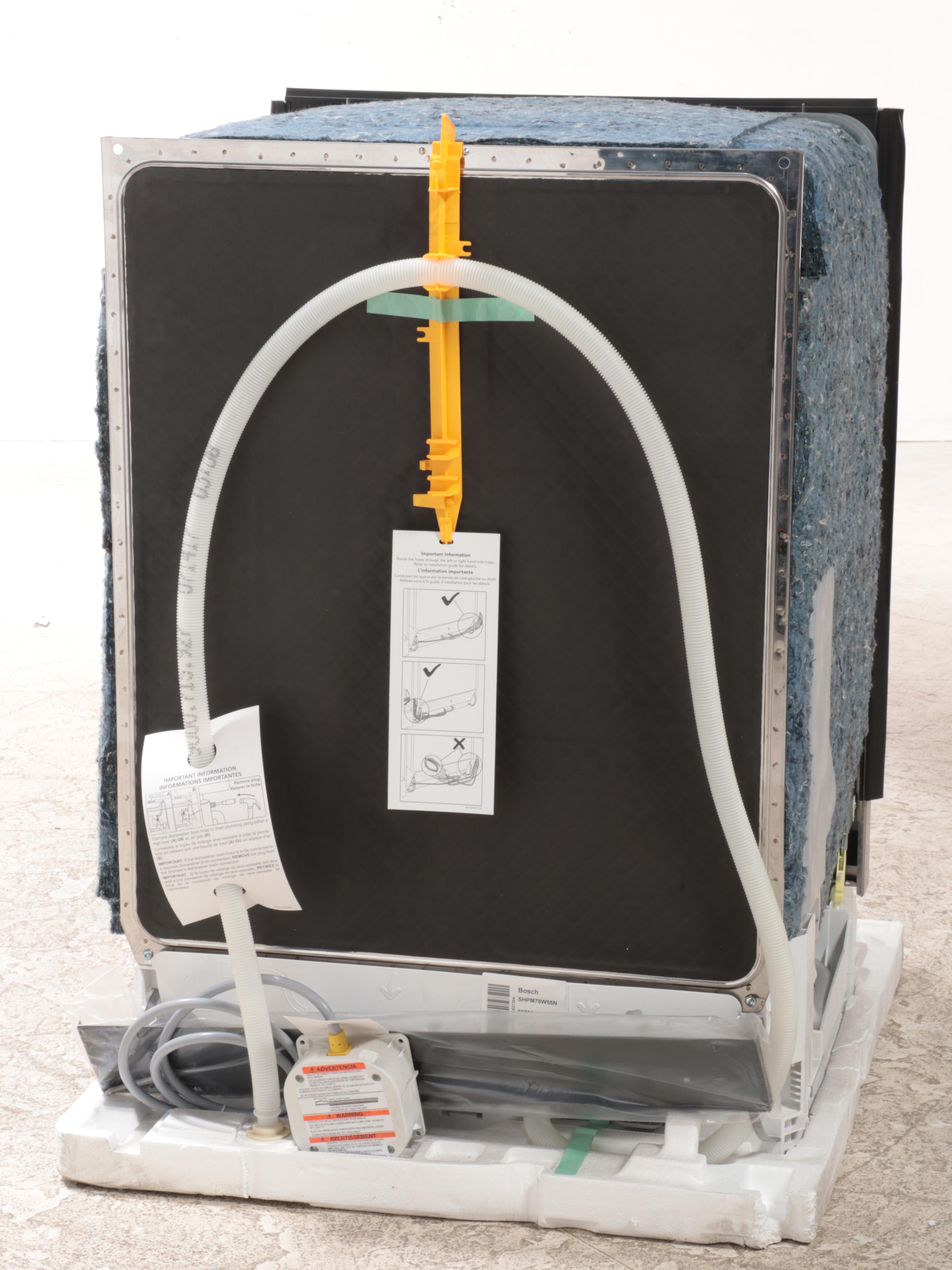 Bosch 800 Series Custom Panel Ready Stainless Steel Built-in Dishwasher