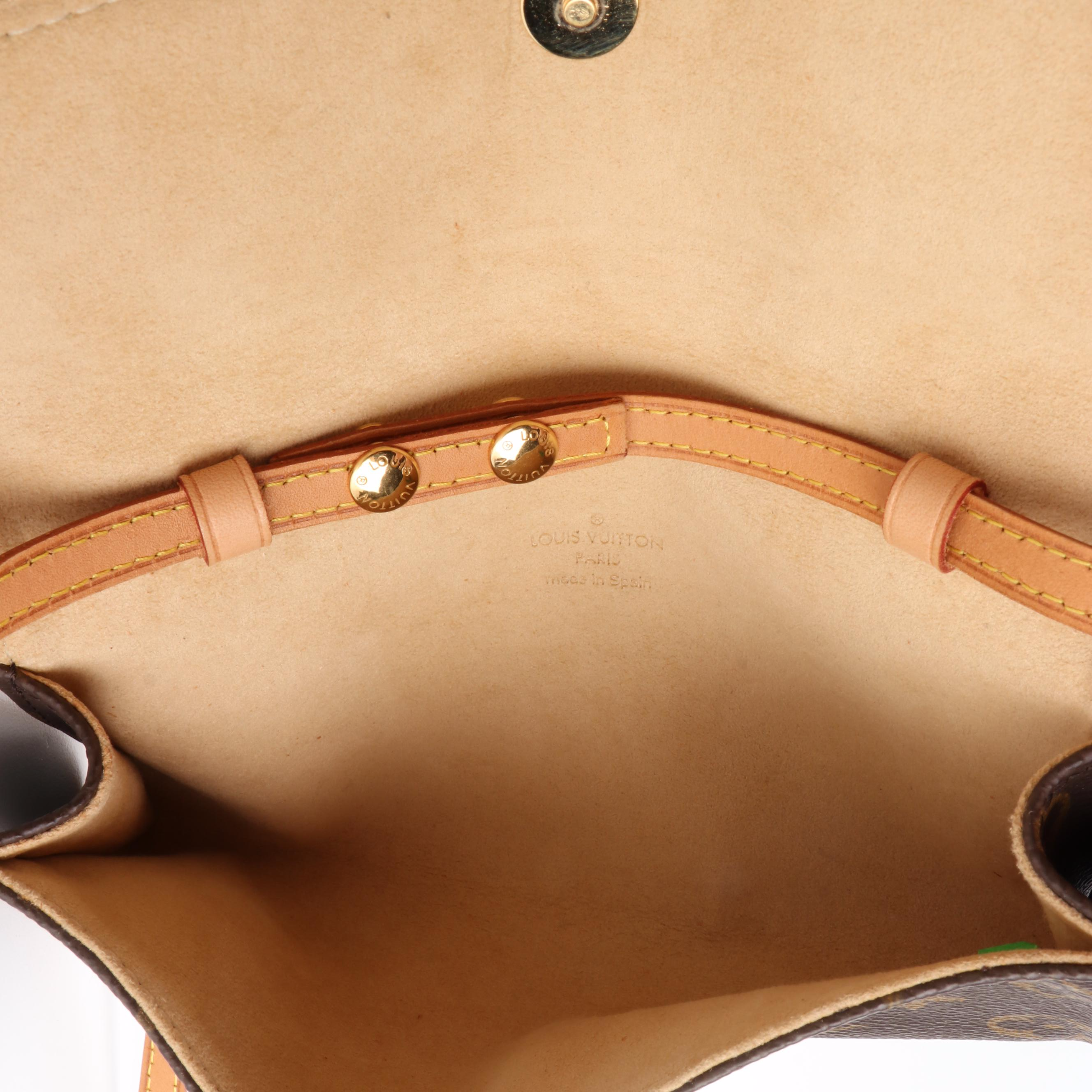 Louis Vuitton Pochette Twin PM in Monogram Canvas and Vachetta Leather