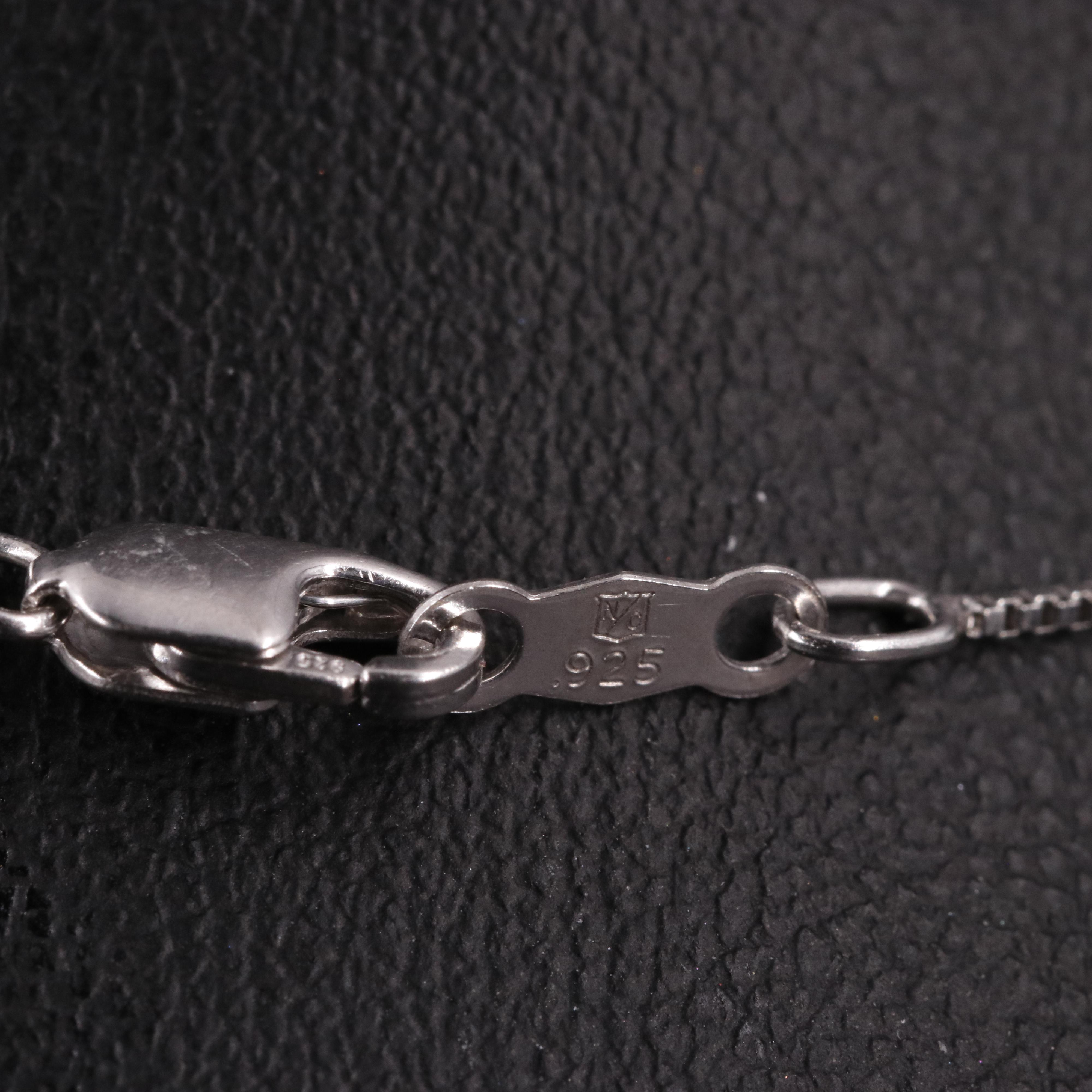 Sterling Diamond Mom Heart Pendant Necklace