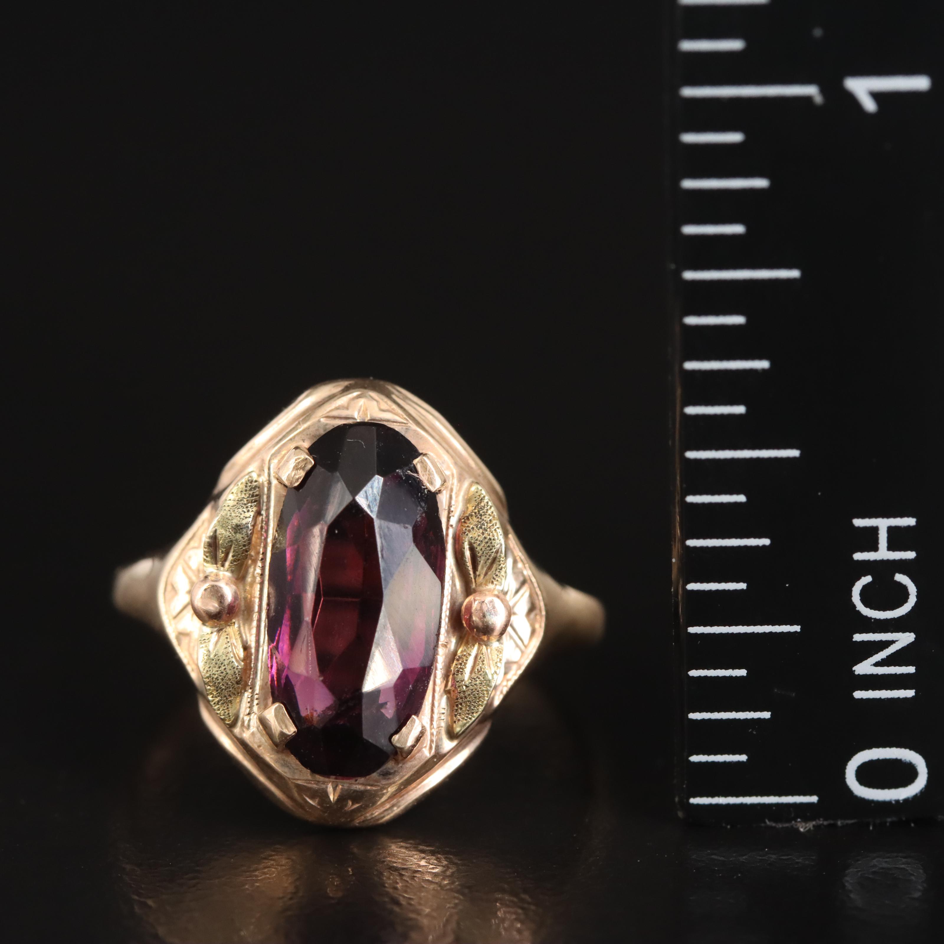 Victorian Budlong Docherty & Armstrong Inc. 10K Amethyst Ring