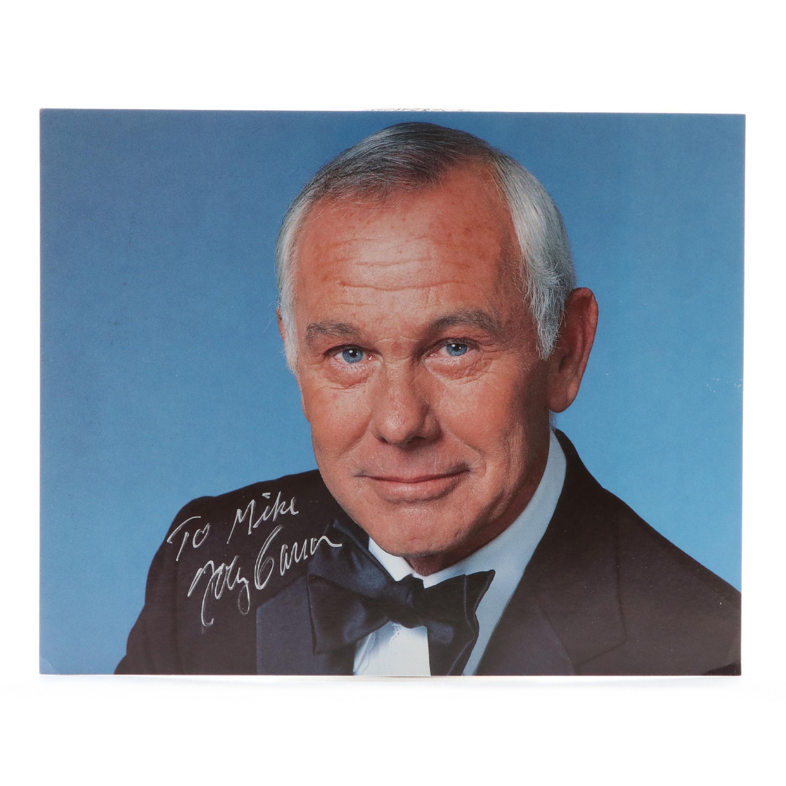 Johnny Carson Signed Giclee Print