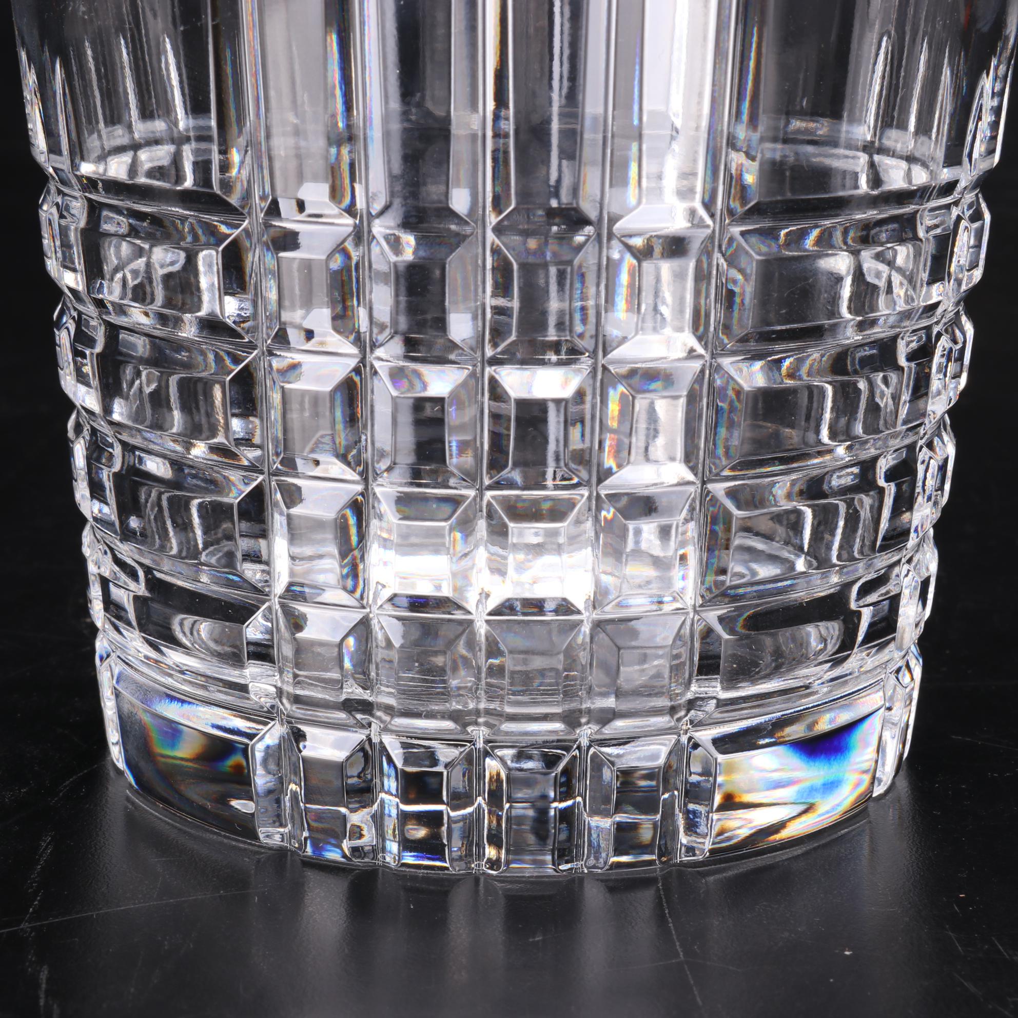 Tiffany & Co. "Plaid" Crystal Ice Bucket