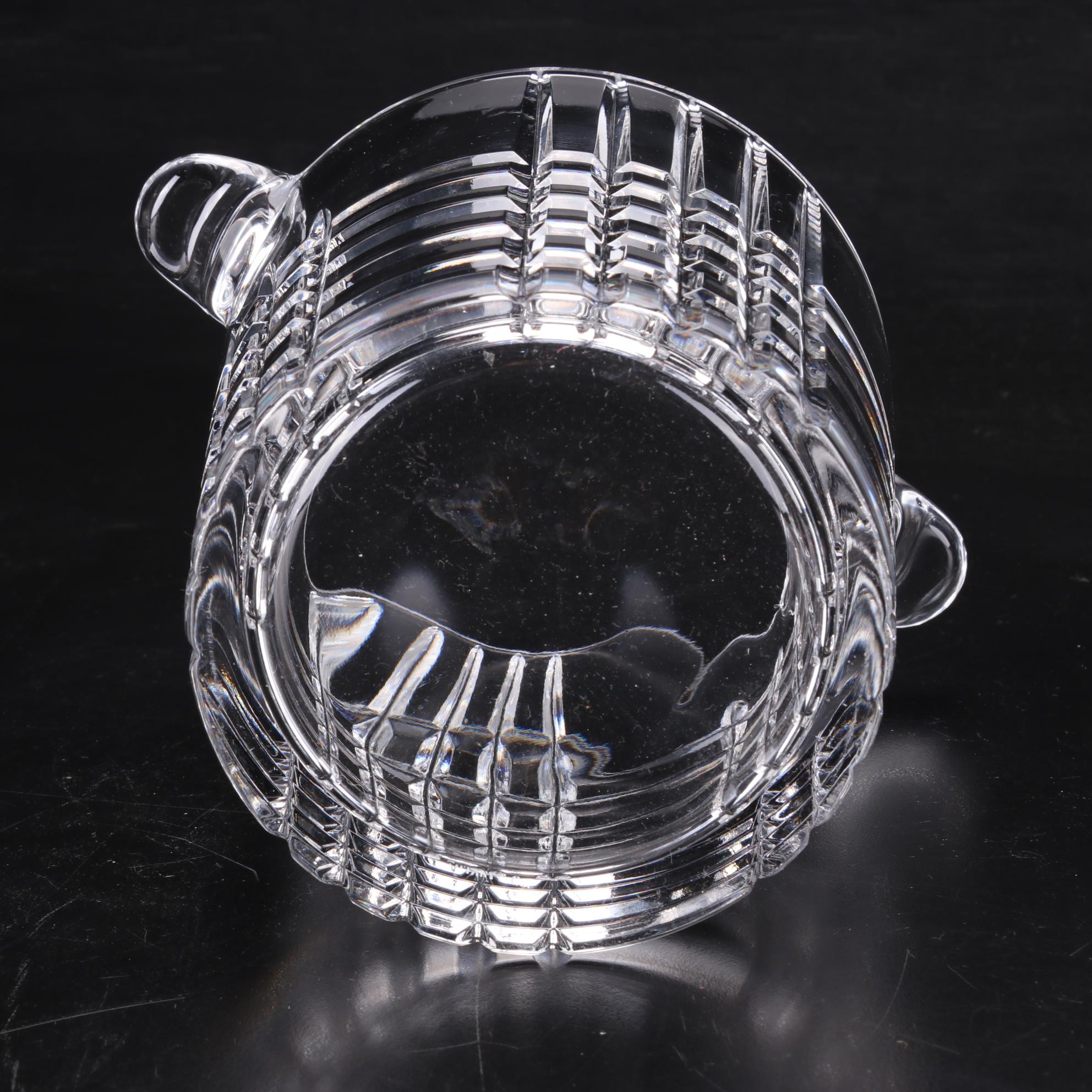 Tiffany & Co. "Plaid" Crystal Ice Bucket