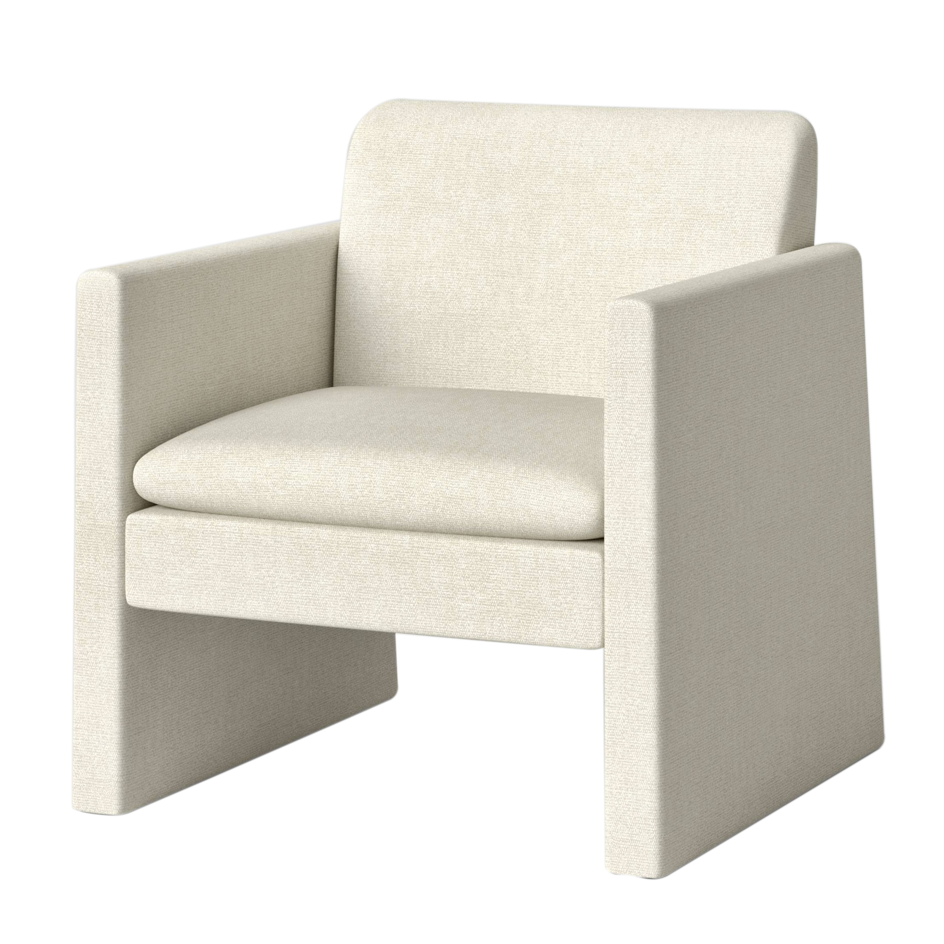 Threshold Peletier Fully Upholstered Accent Chair in Cream EBTH
