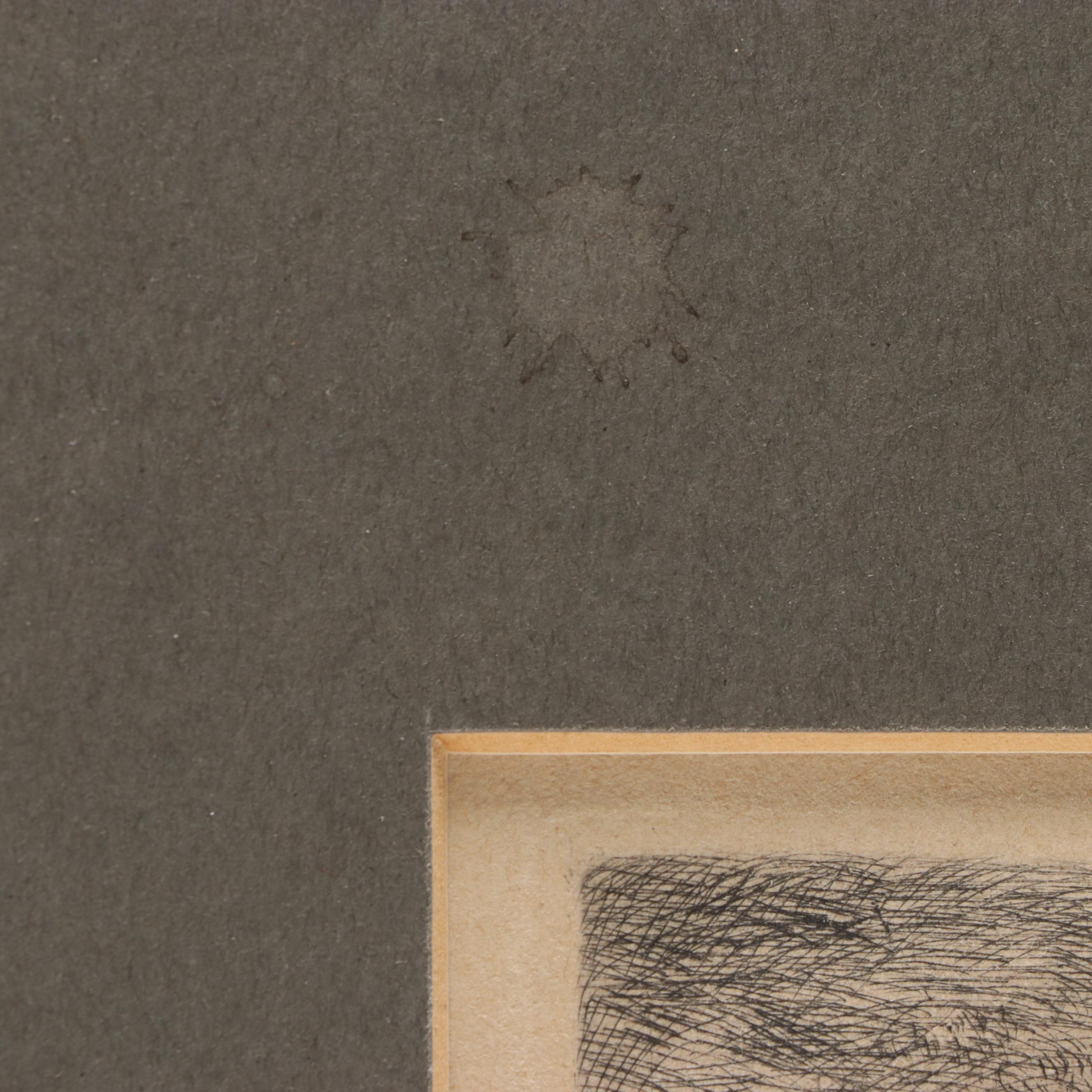 Pierre-Auguste Renoir Second State Restrike Etching "Le Chapeau Épinglé"