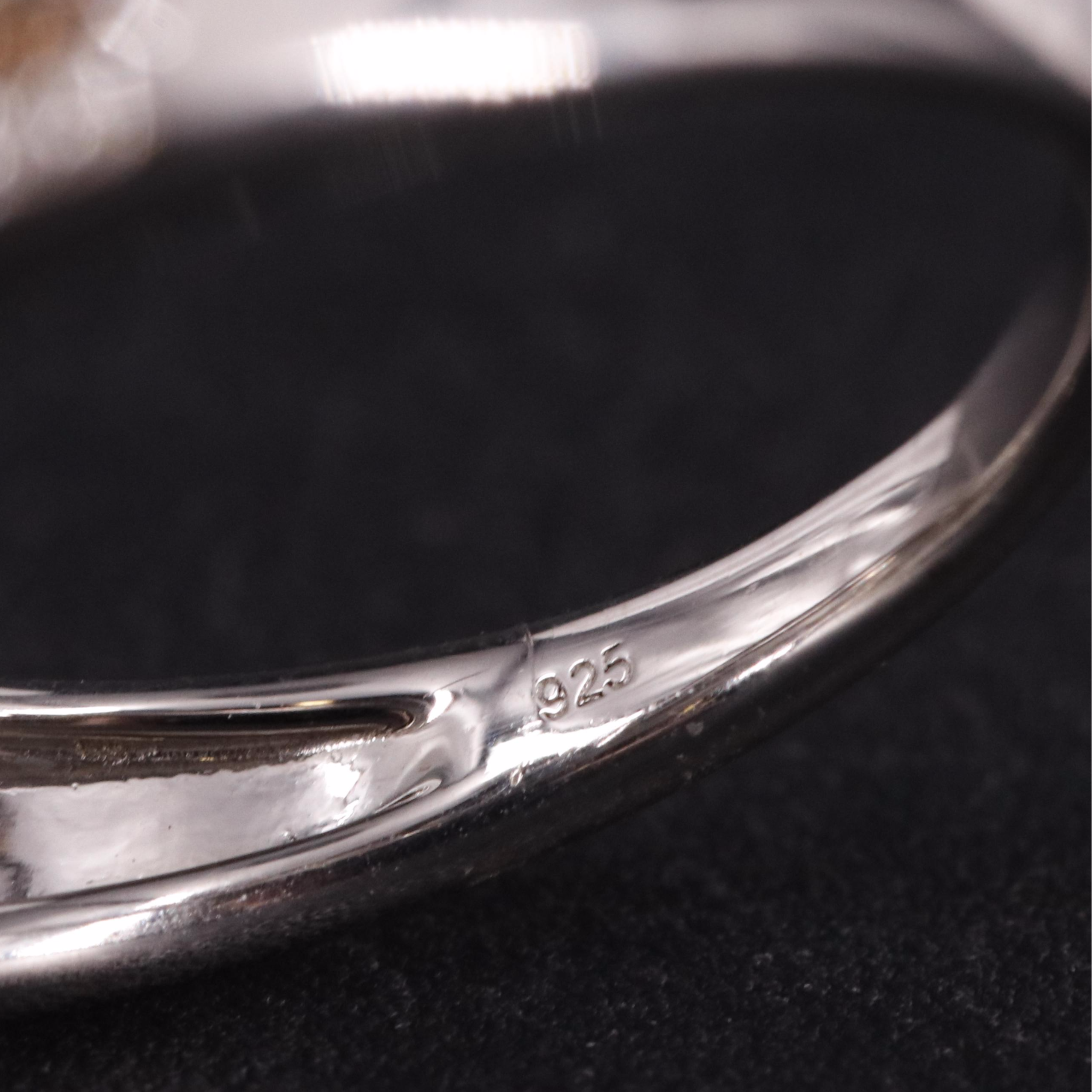 Sterling Diamond Multicolored Band Ring