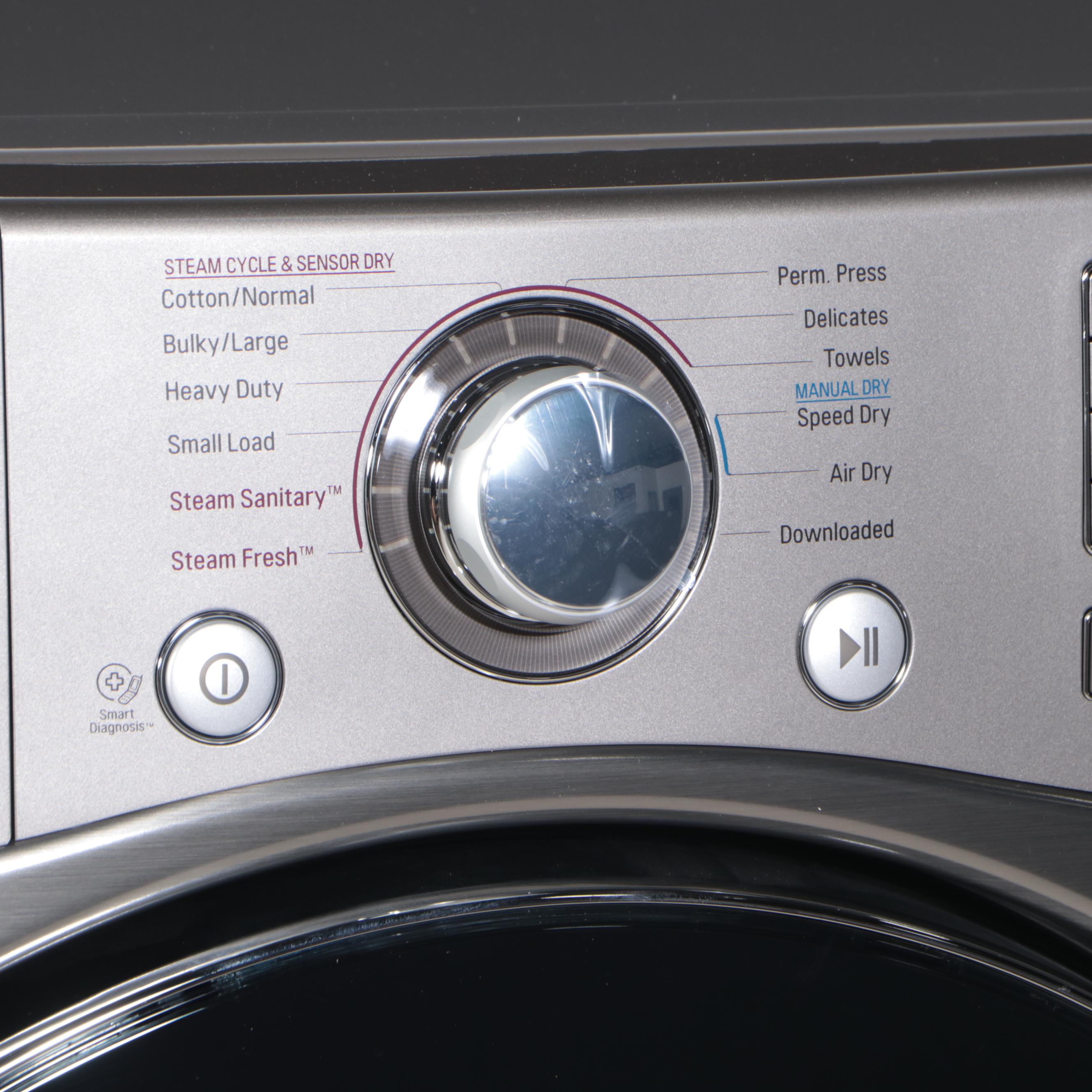 LG 7.4 Cu. Ft. Graphite Steel TrueSteam and Sensor Dry Gas Dryer