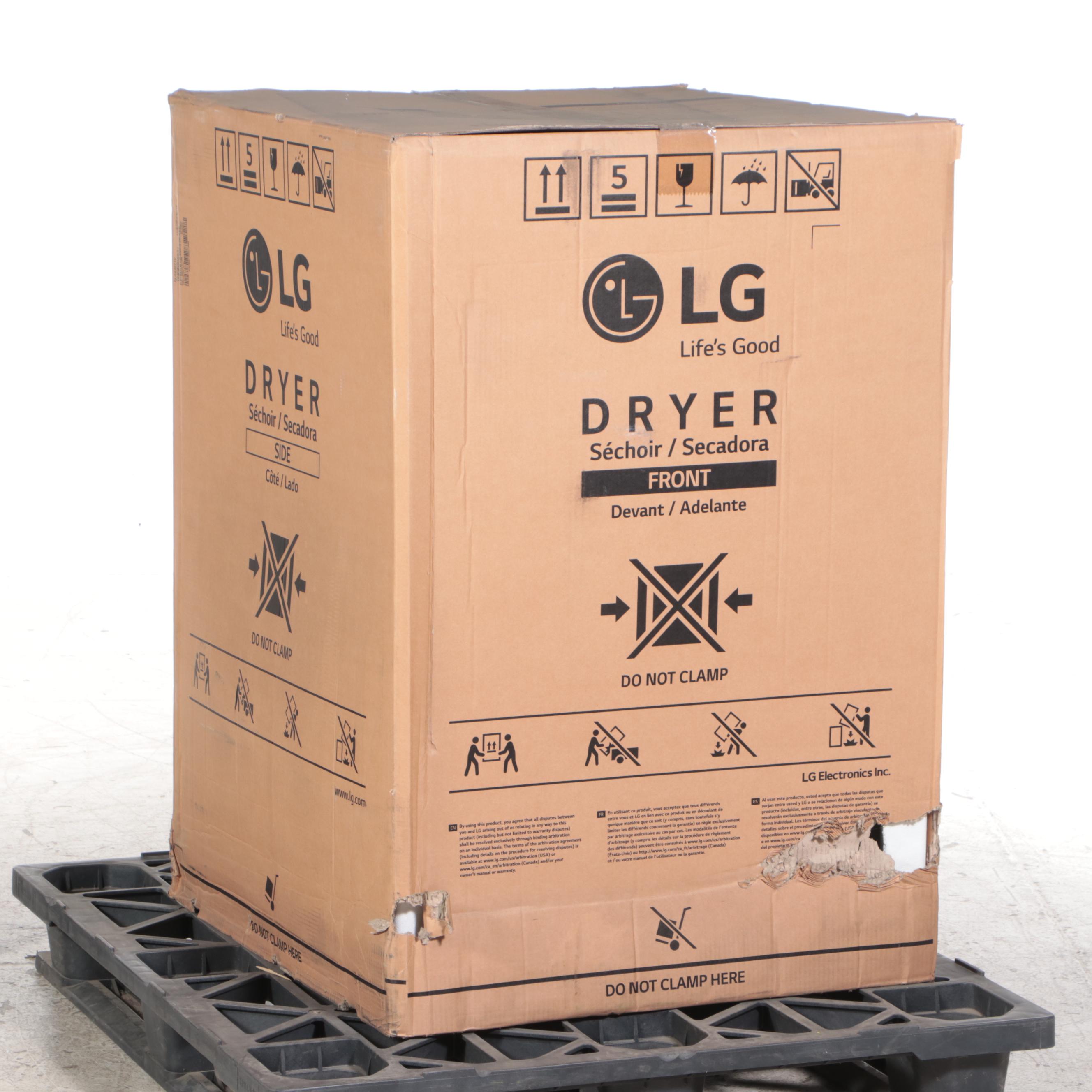 LG 7.4 Cu. Ft. Graphite Steel TrueSteam and Sensor Dry Gas Dryer