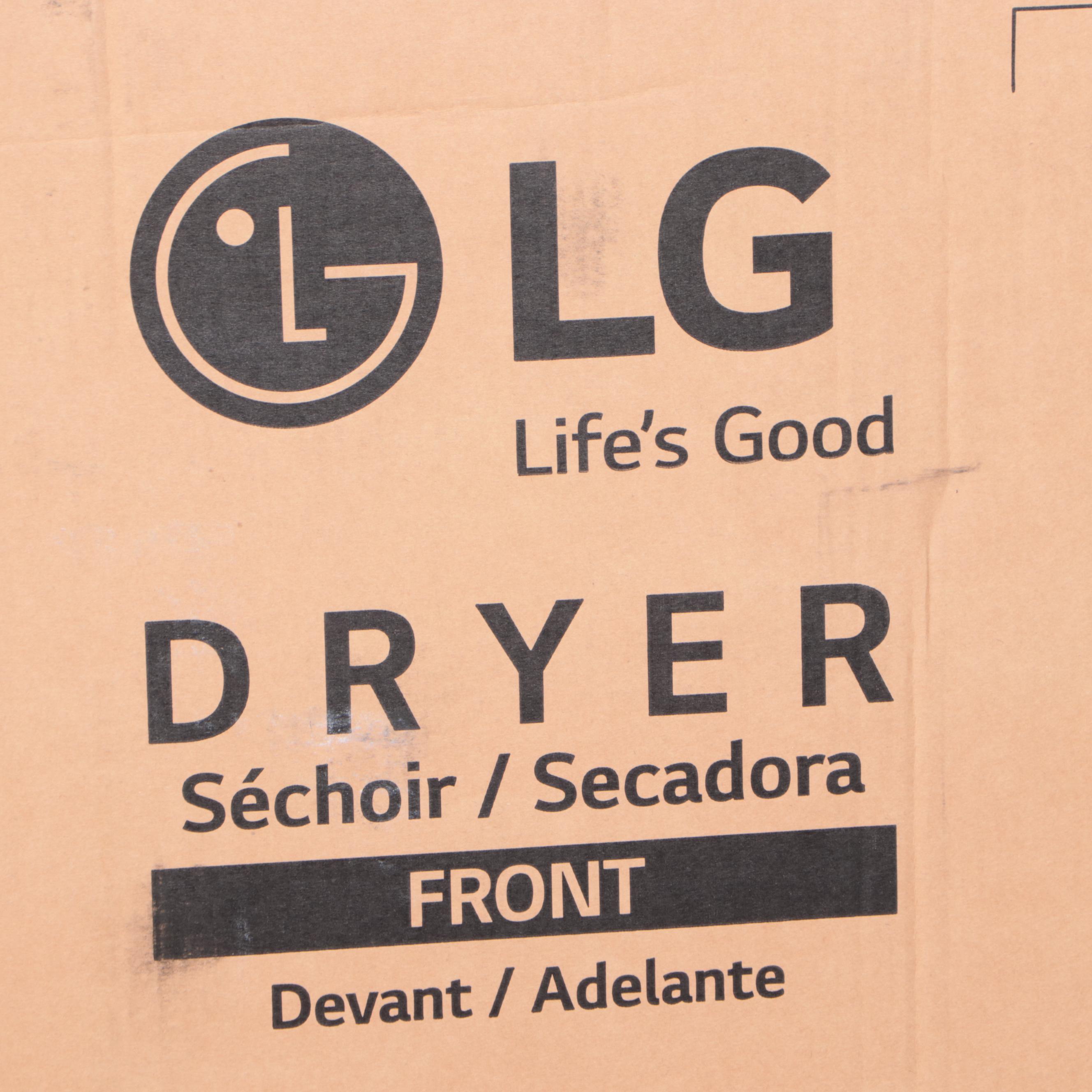 LG 7.4 Cu. Ft. Graphite Steel TrueSteam and Sensor Dry Gas Dryer