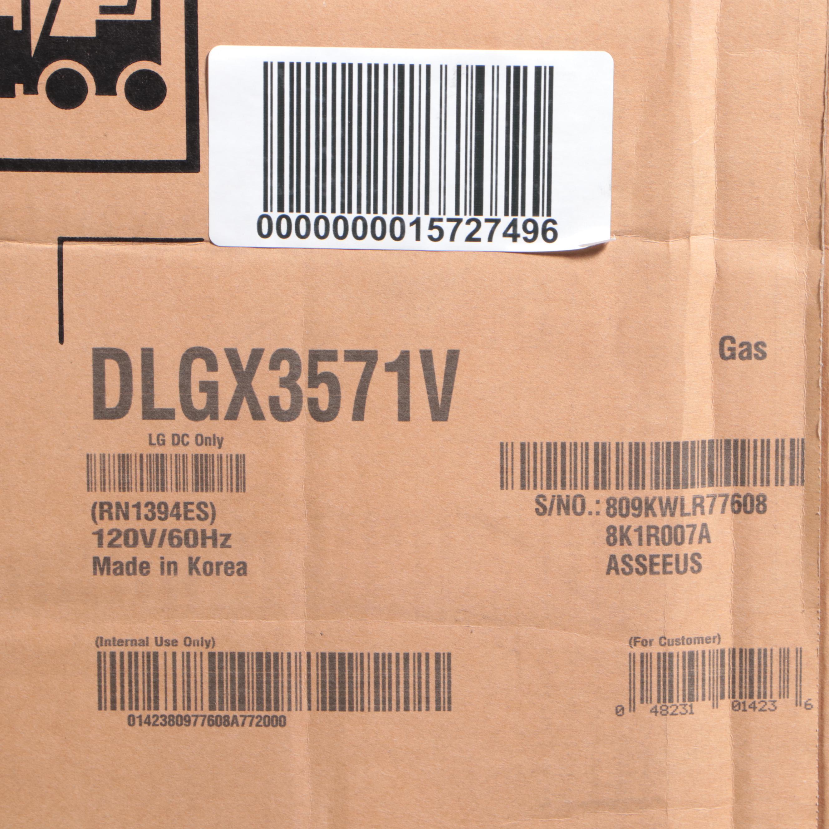 LG 7.4 Cu. Ft. Graphite Steel TrueSteam and Sensor Dry Gas Dryer