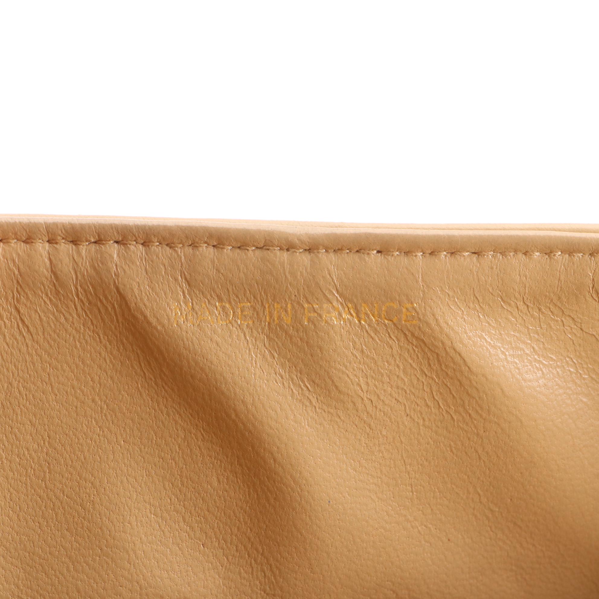 Chanel Classic Double Flap Shoulder Bag in Quilted Lambskin