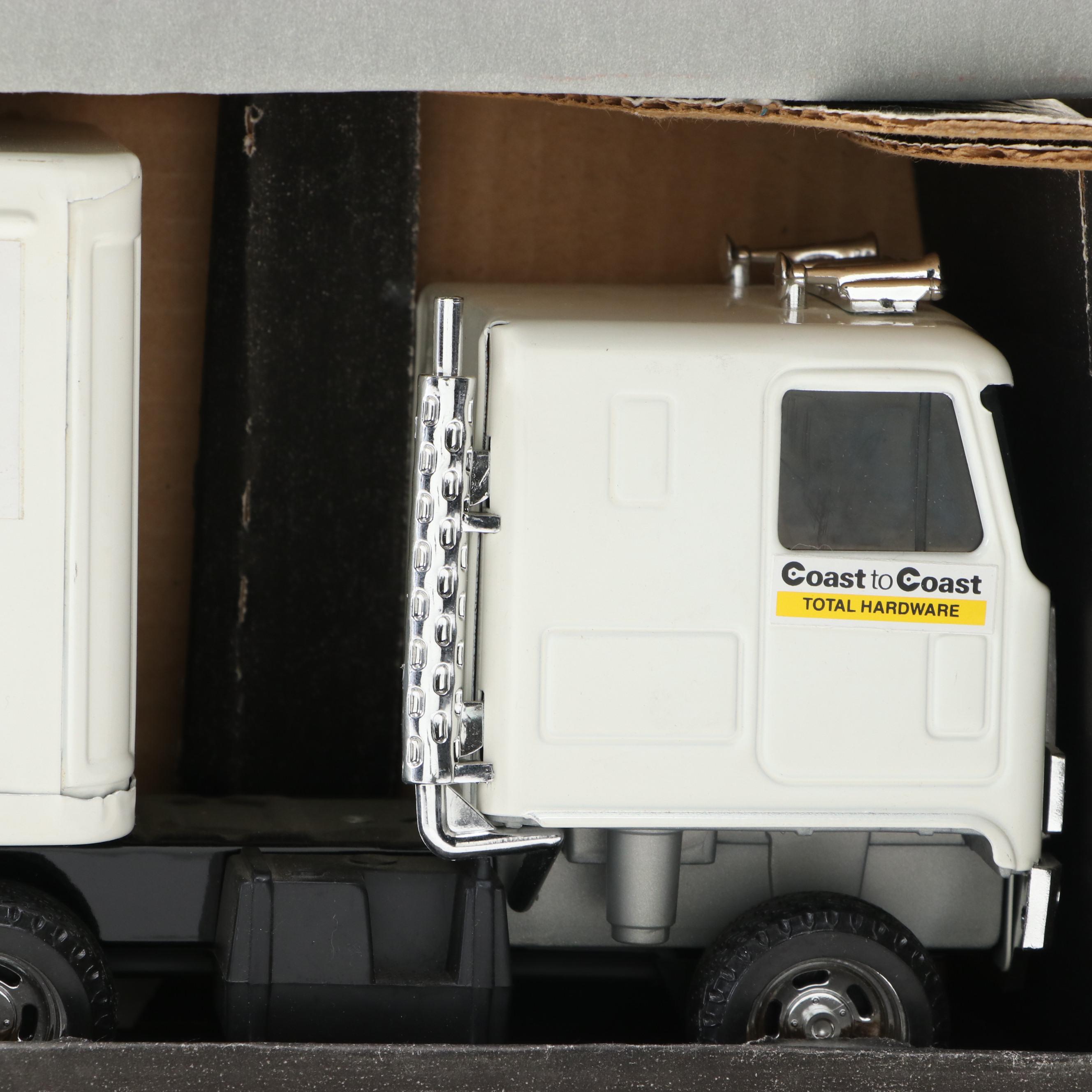 Ertl Trucks and Trailers Including "Coast to Coast" 1:25 Scale Diecast Vehicles