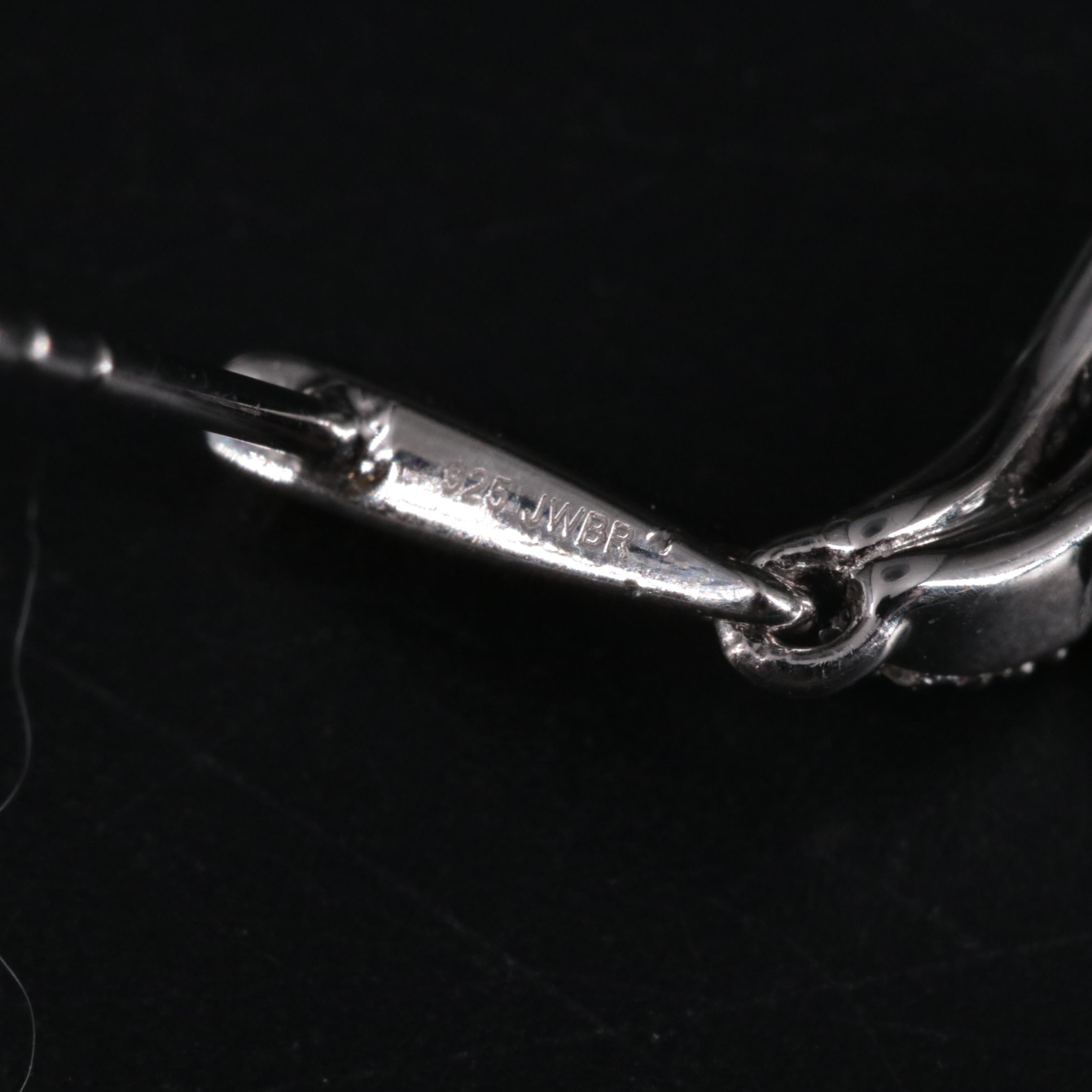 Sterling Diamond Earrings