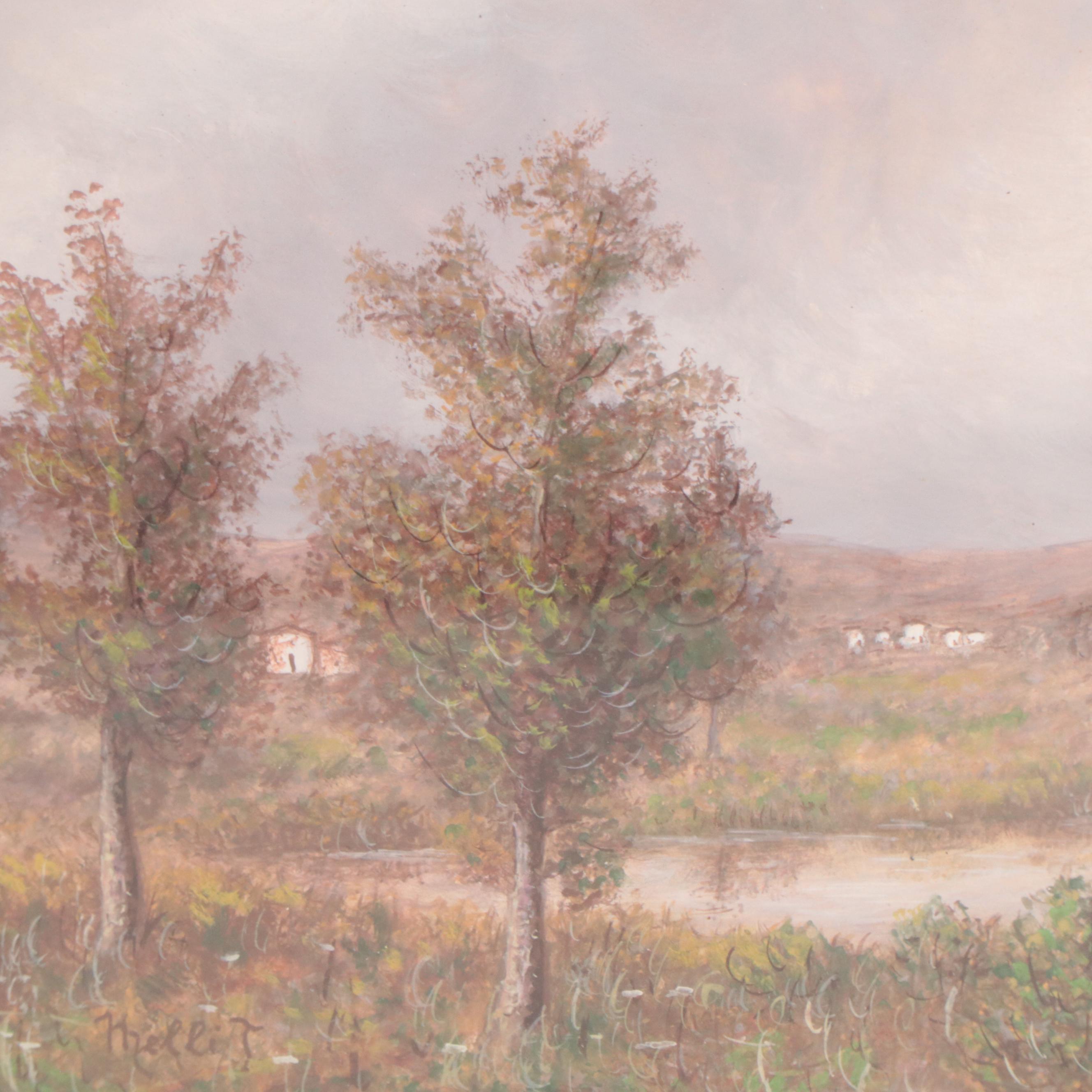 Fall and Winter Landscape Oil Paintings