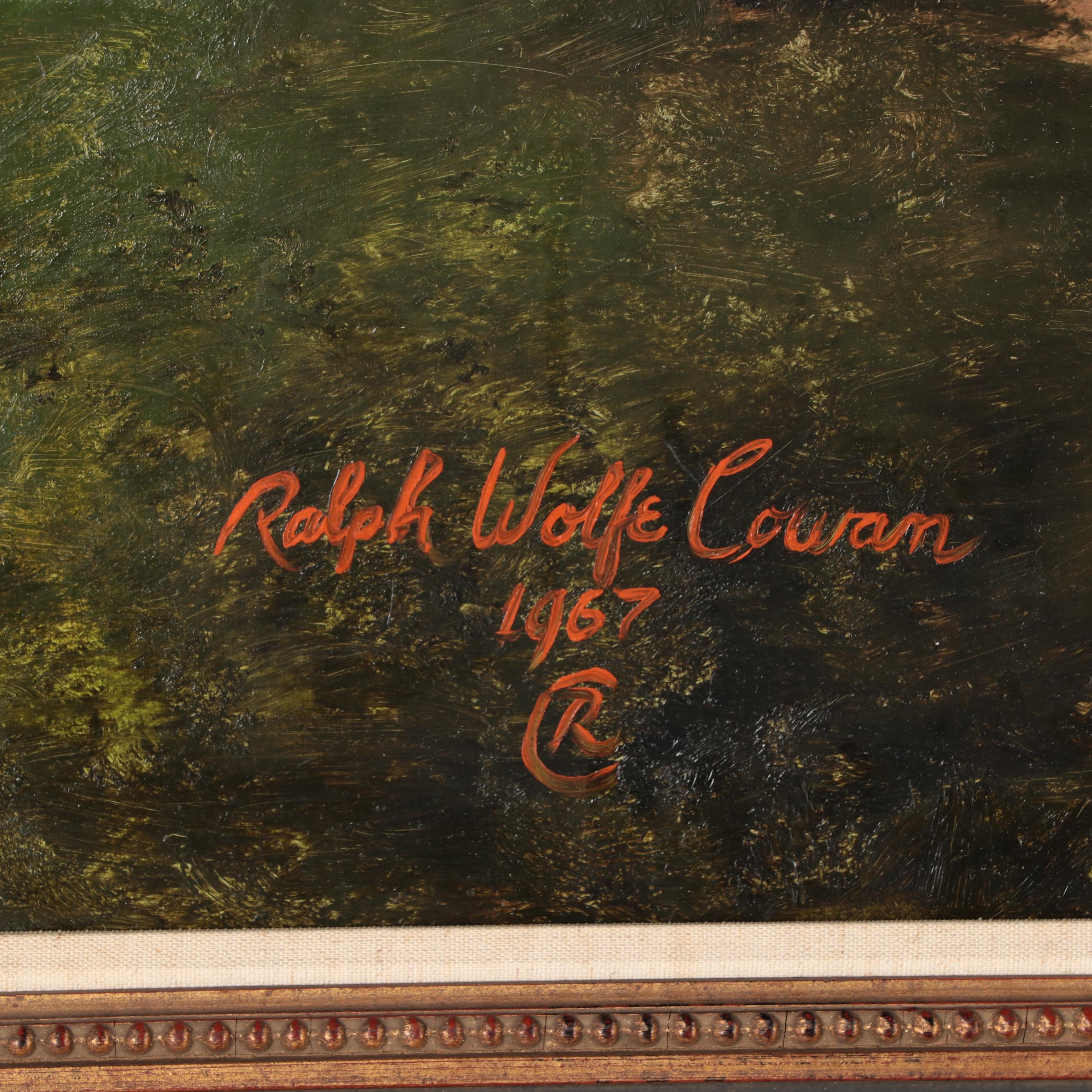 Ralph Wolfe Cowan Large-Scale Oil Painting "President Lyndon Baines Johnson"