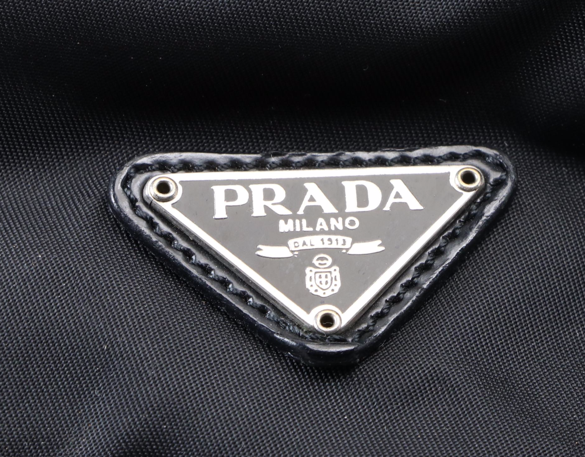 Prada Small Crossbody Bag in Black Nylon Gabardine and Leather