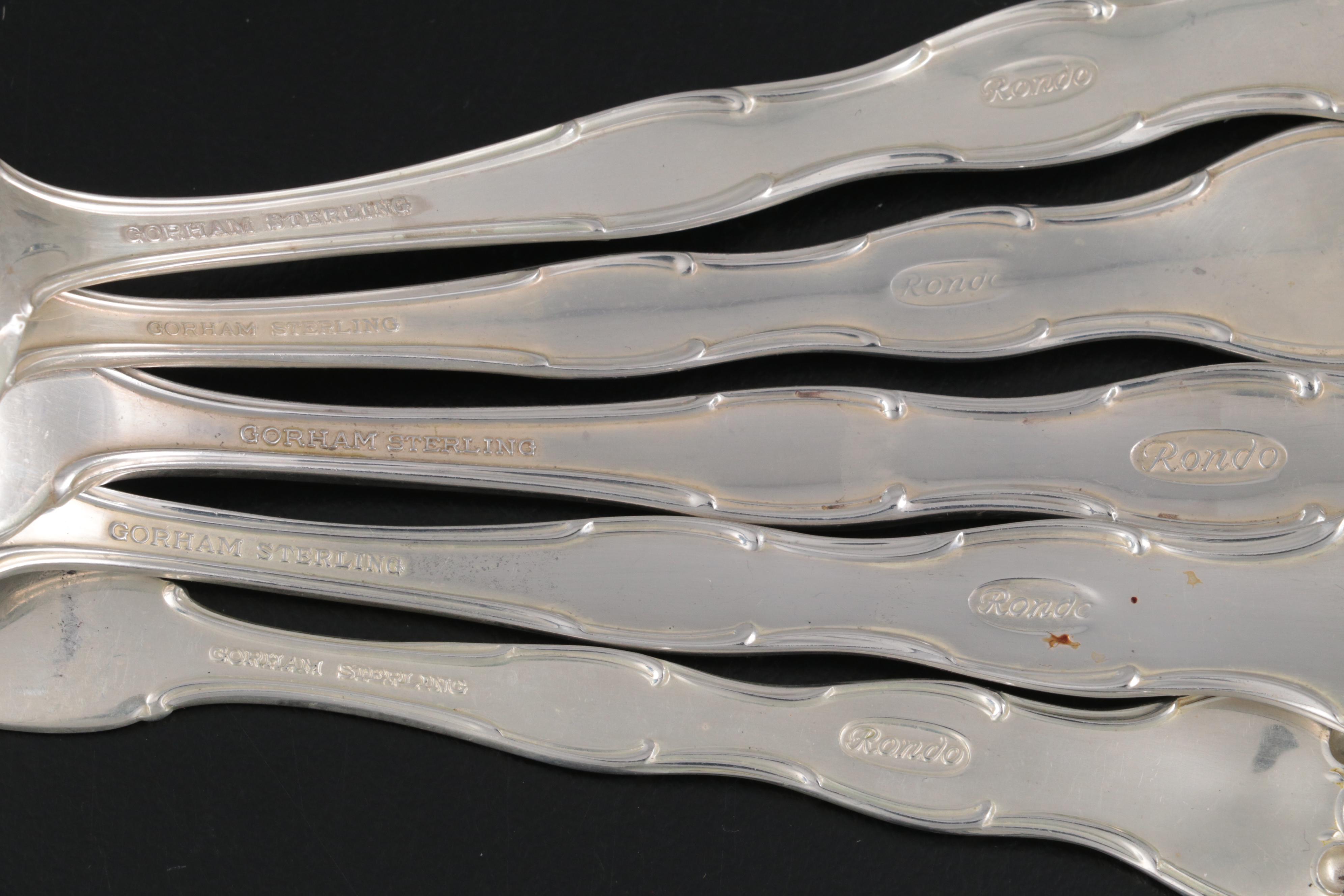 Gorham "Rondo" Sterling Silver Flatware and Serving Utensils